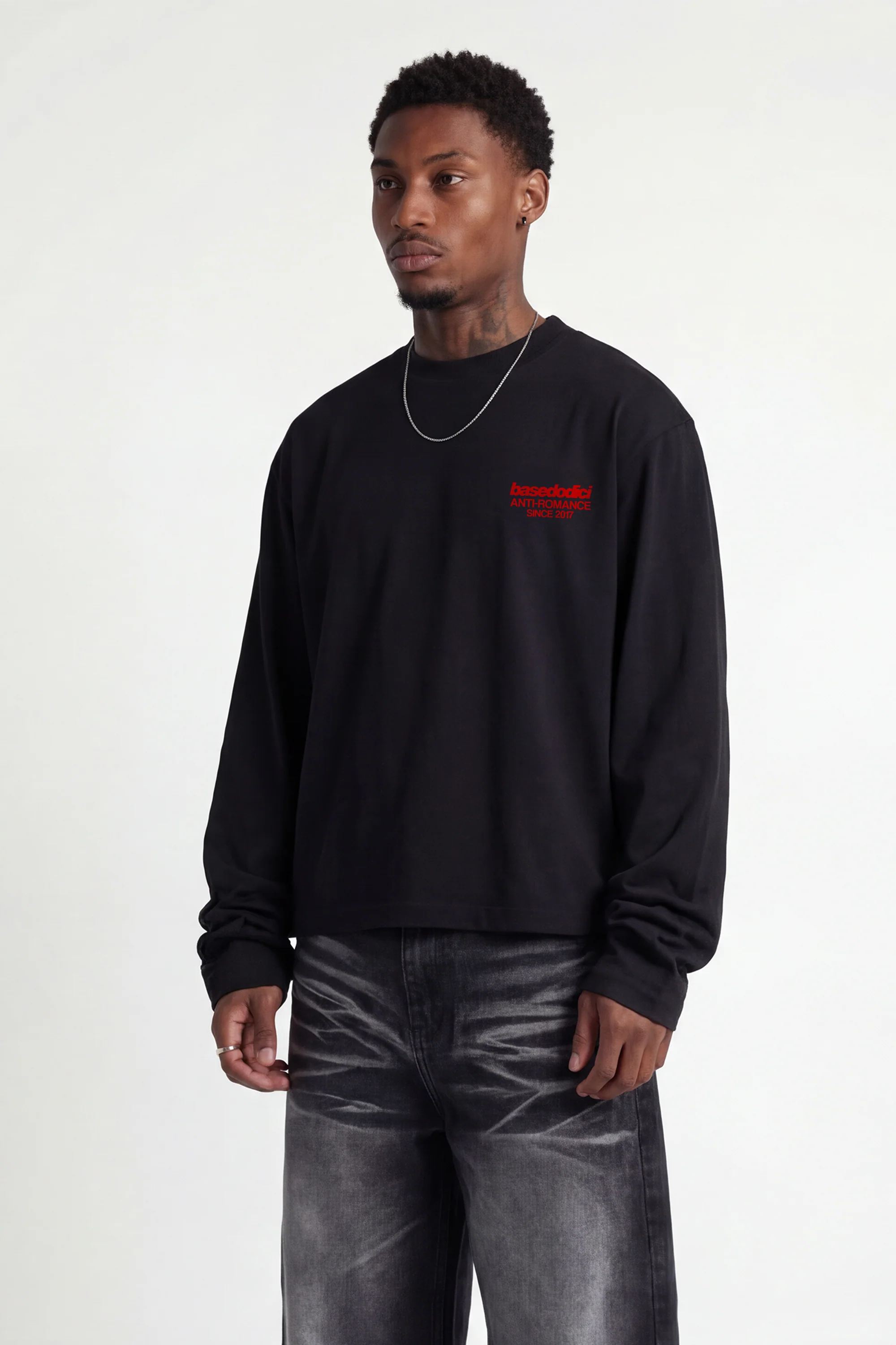 Longsleeve "KILLED ROMANCE" Black/Red - Image 3