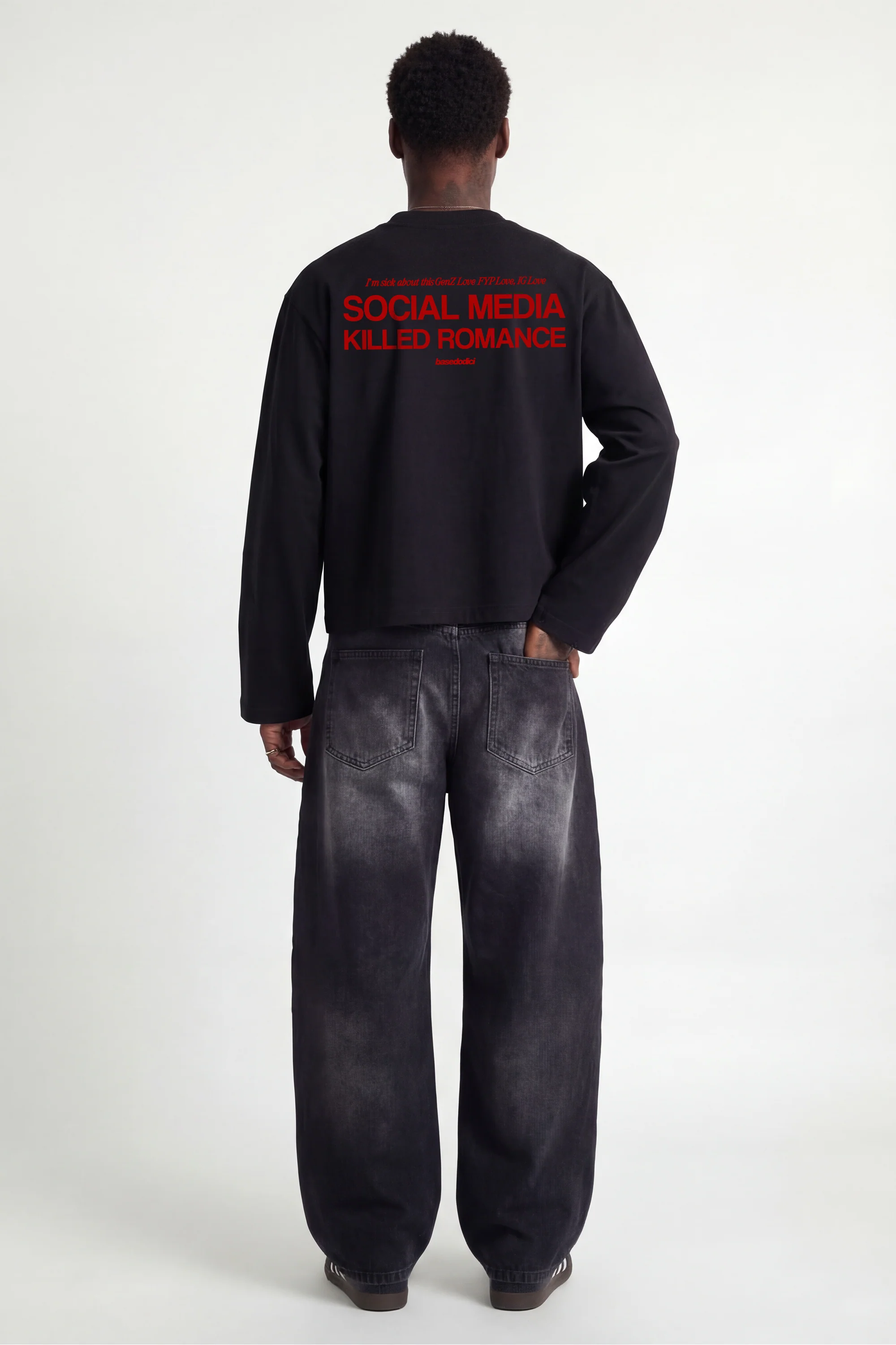 Longsleeve "KILLED ROMANCE" Black/Red - Image 5
