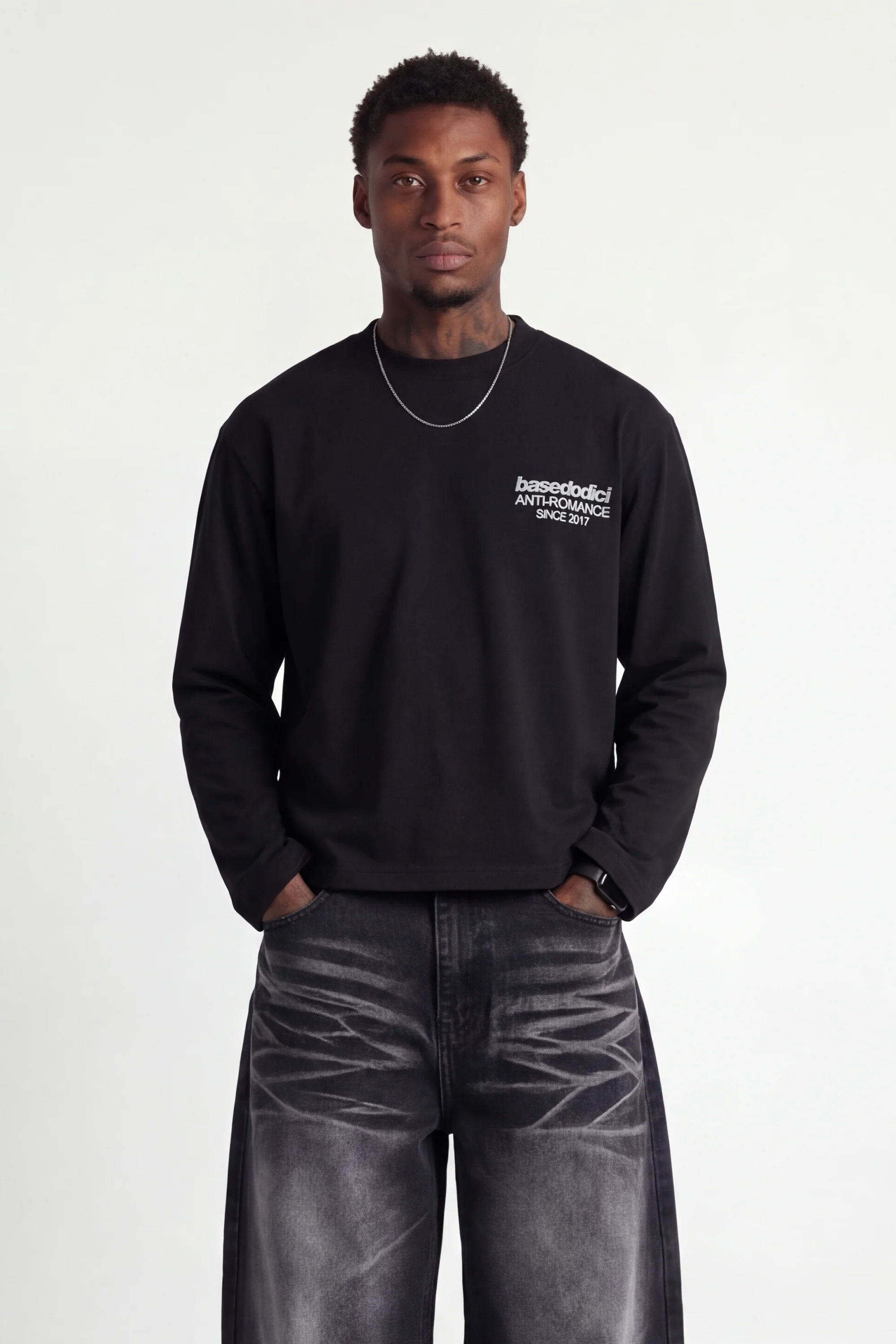 Longsleeve "KILLED ROMANCE" Black/White - Image 3