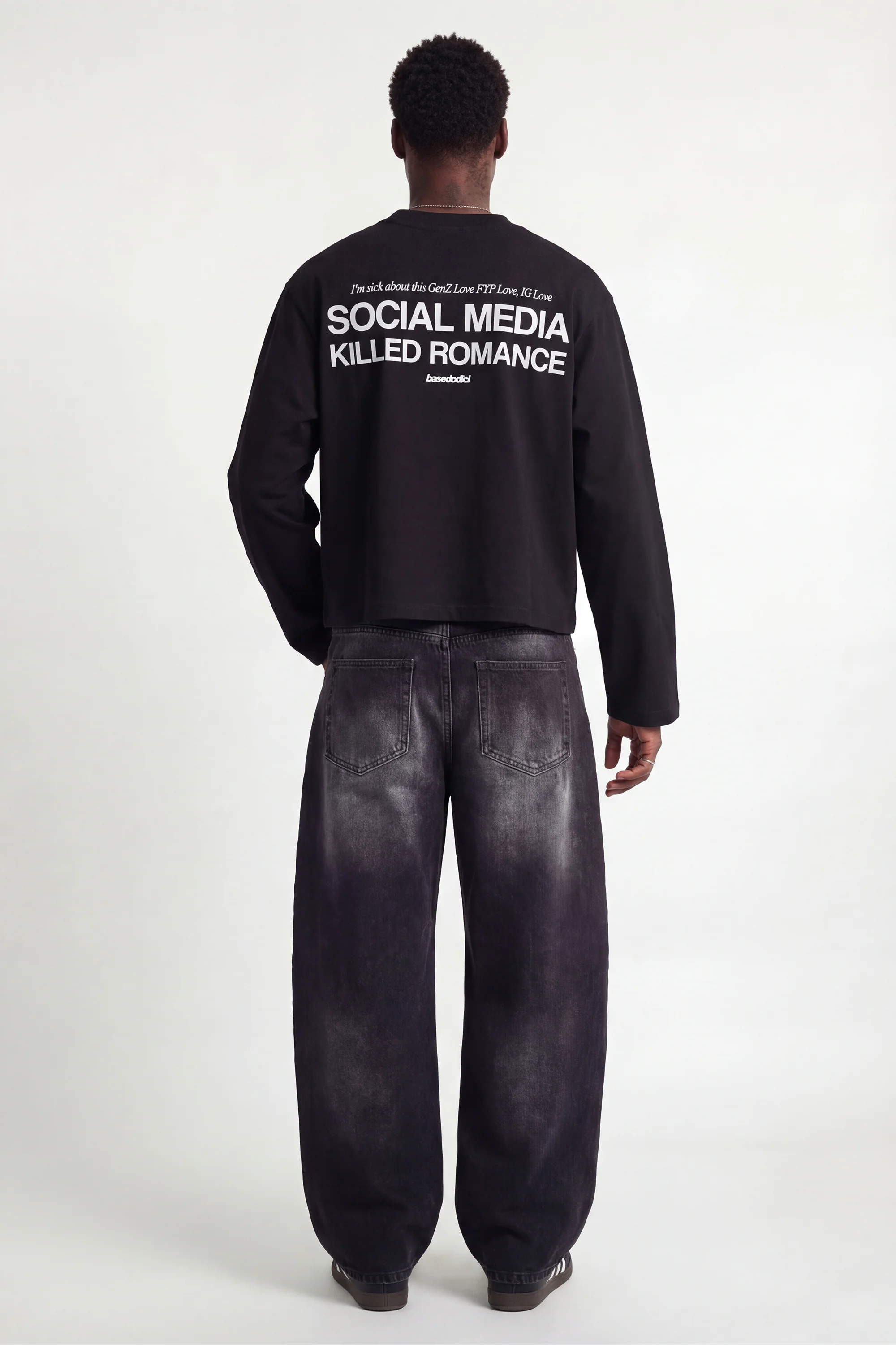 Longsleeve "KILLED ROMANCE" Black/White - Image 5