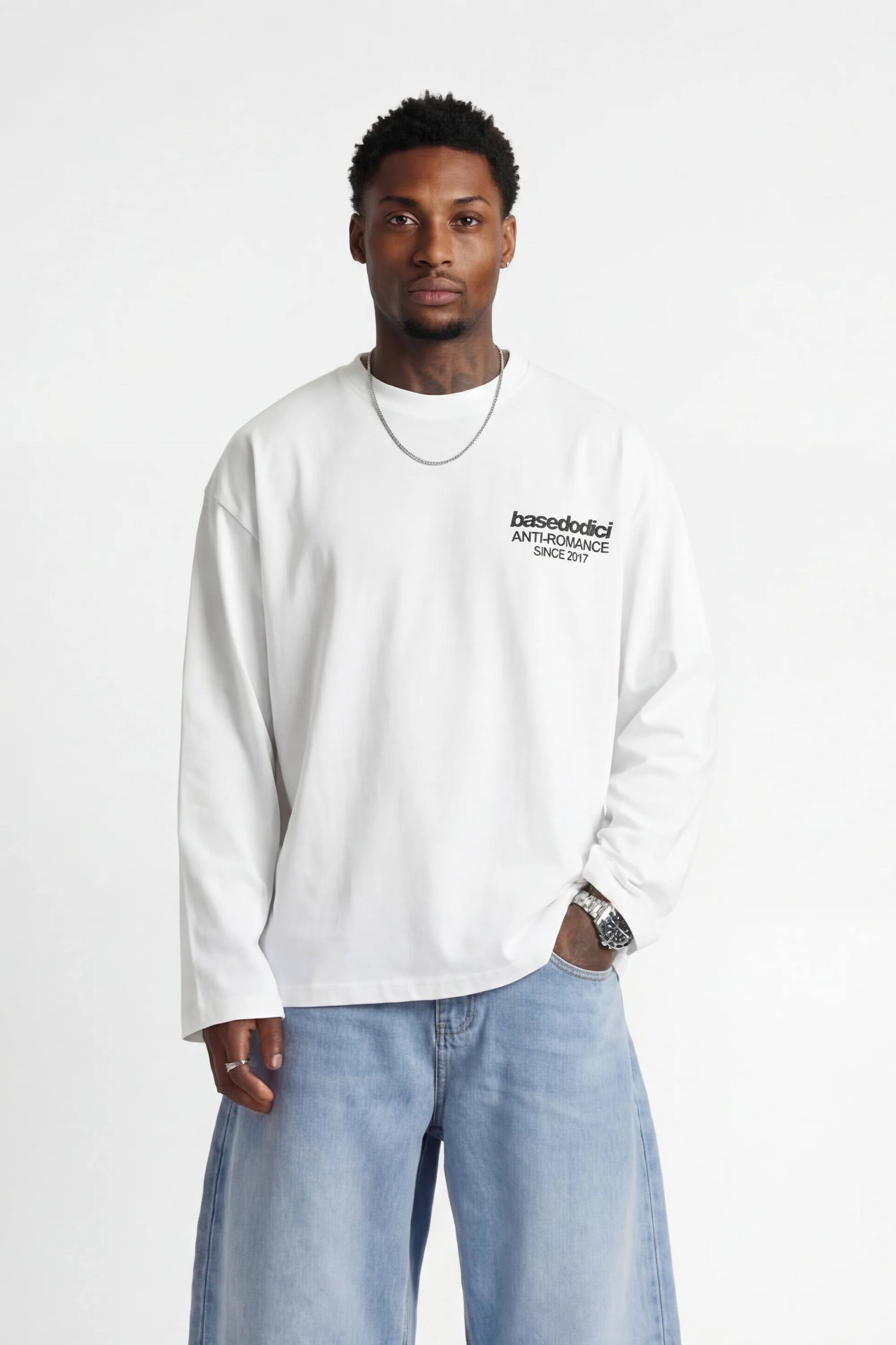 Longsleeve "KILLED ROMANCE" White/Black - Image 3