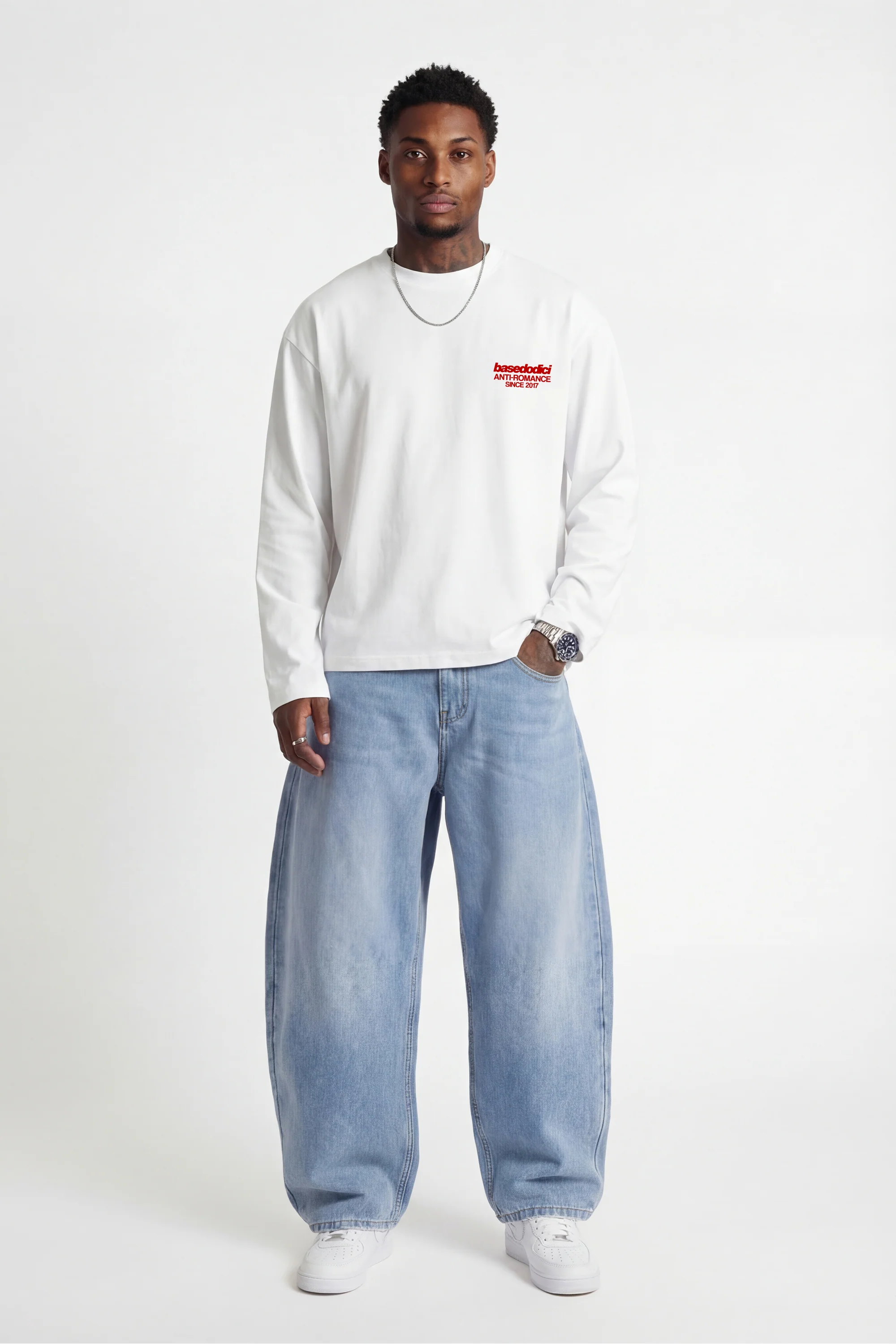 Longsleeve "KILLED ROMANCE" White/Red - Image 5