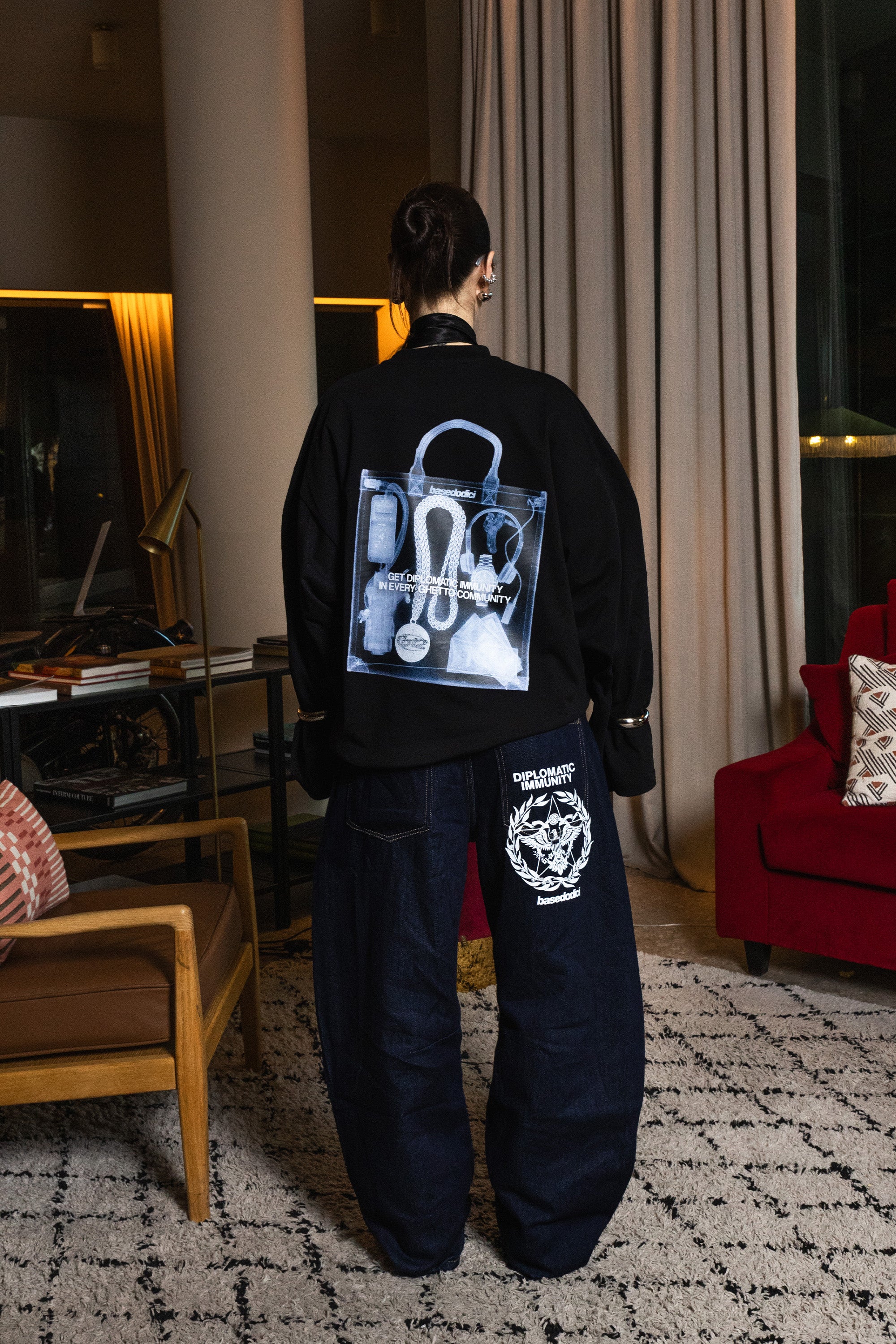 Longsleeve "WORLD TOUR" X-RAY Black - Image 5