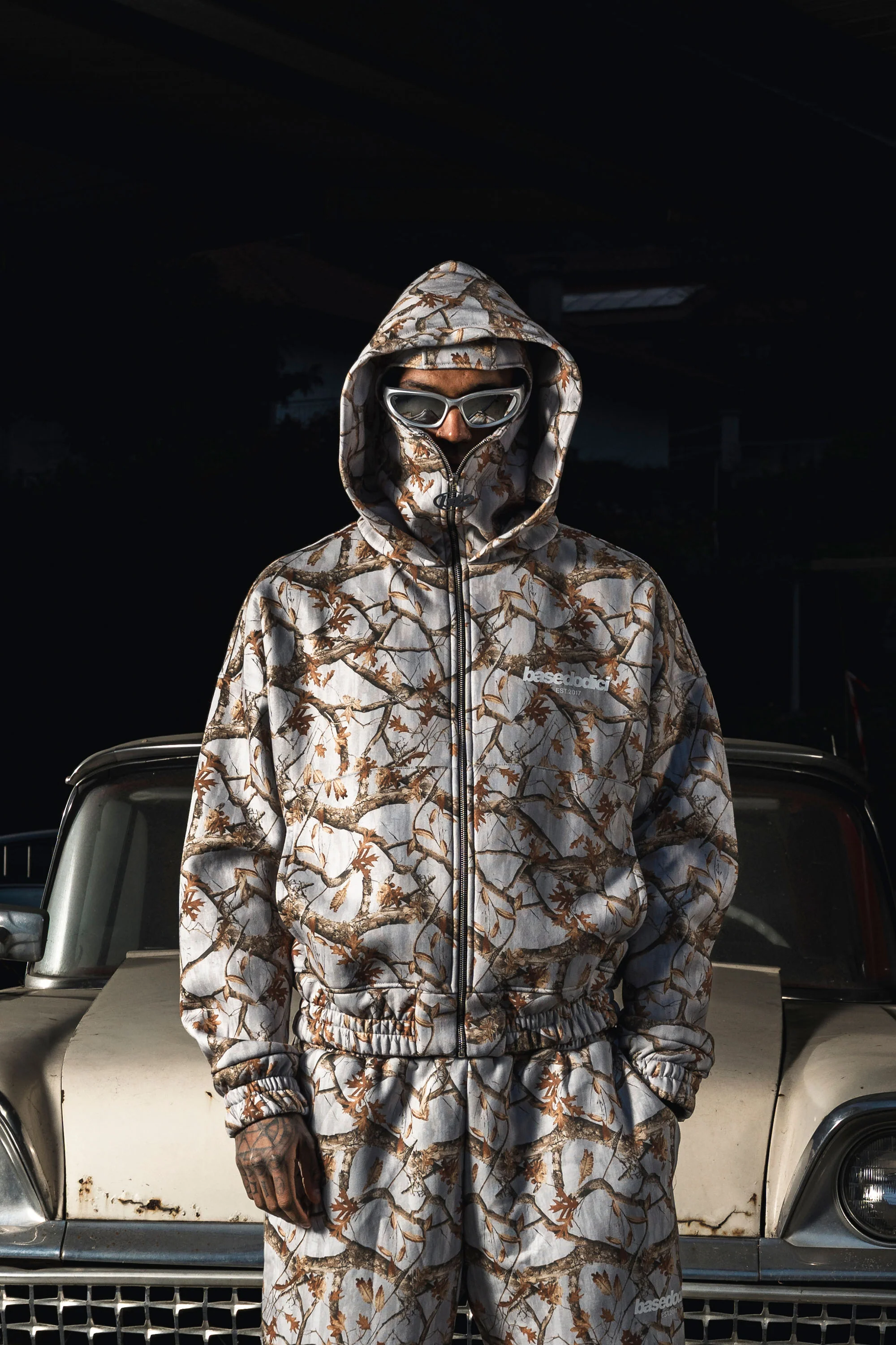 Balaclava Full Zip "DETROIT" Forest Grey - Image 5