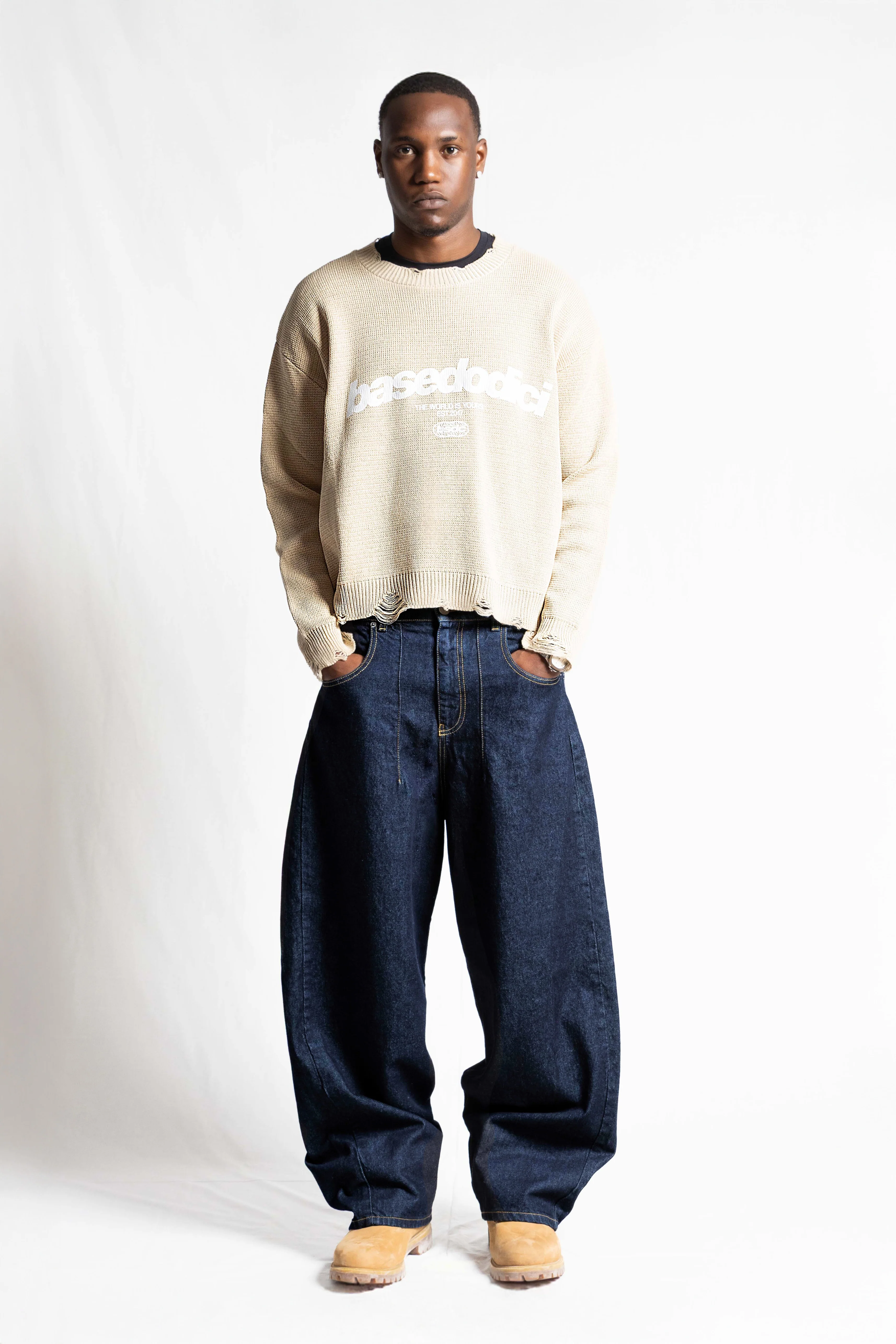 Look "RUDEBOY LDN" Knit Front Logo