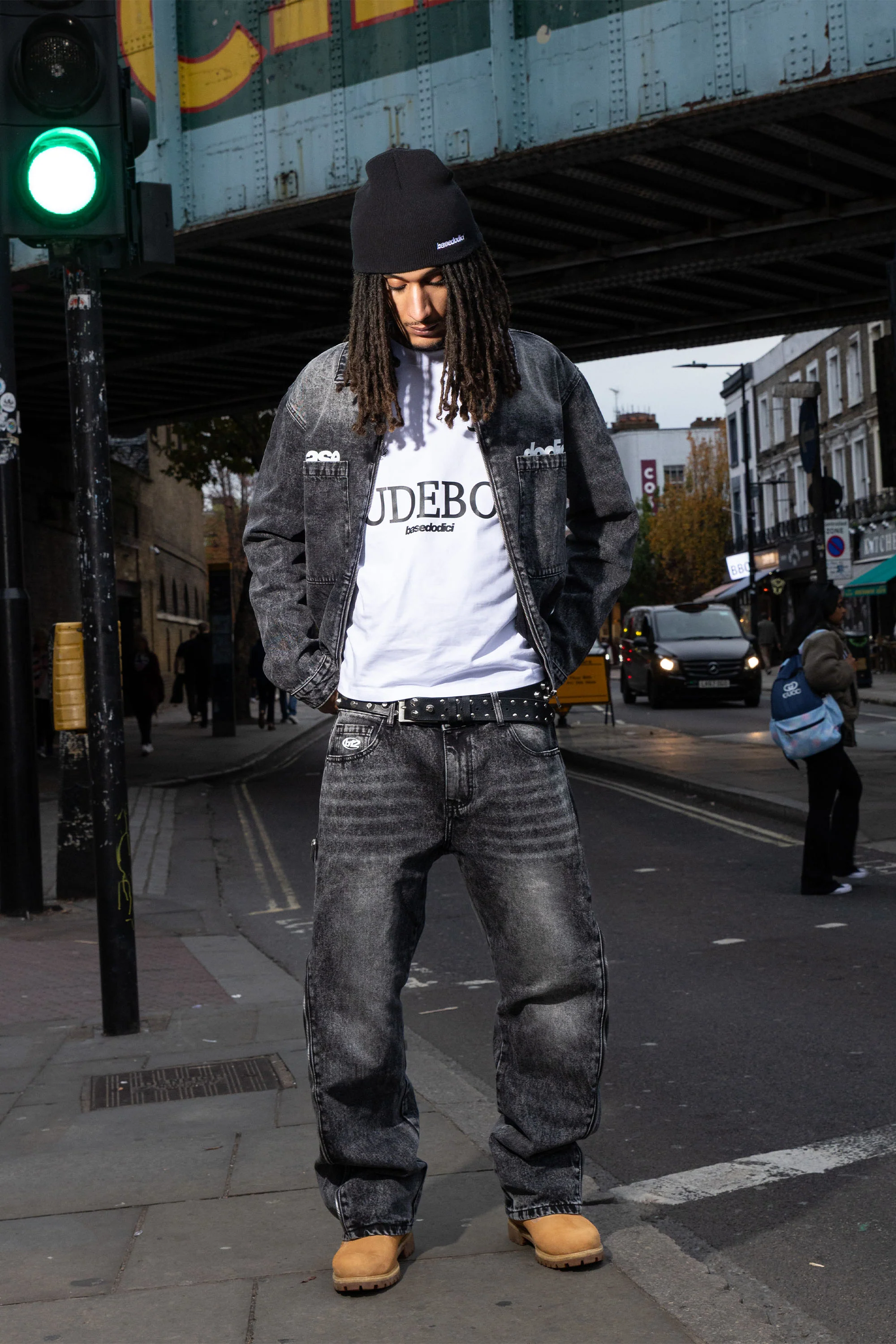 Work Jacket "RUDEBOY LDN" Stone Washed - Image 4