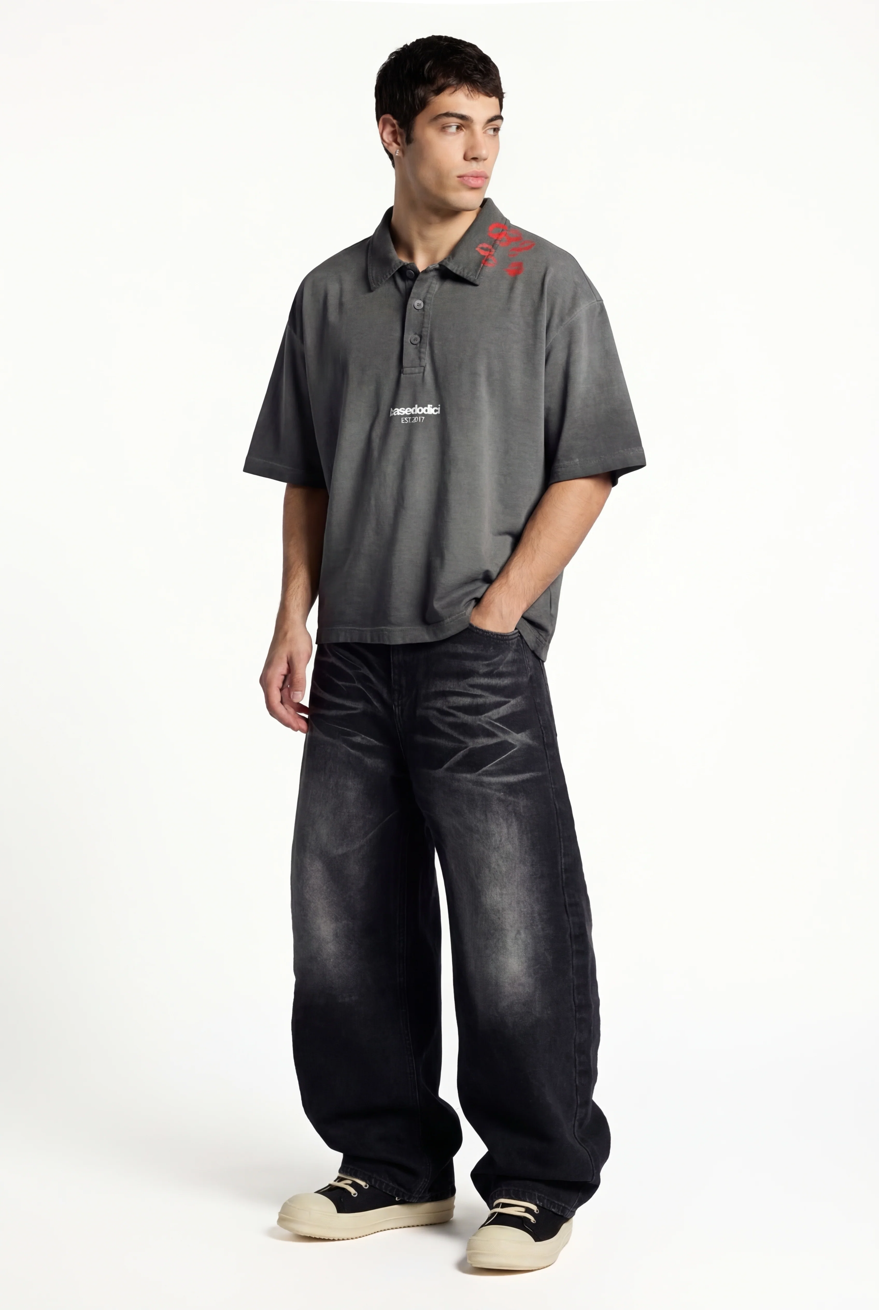 Polo "FOR DREAMERS" Kiss Grey - Image 5