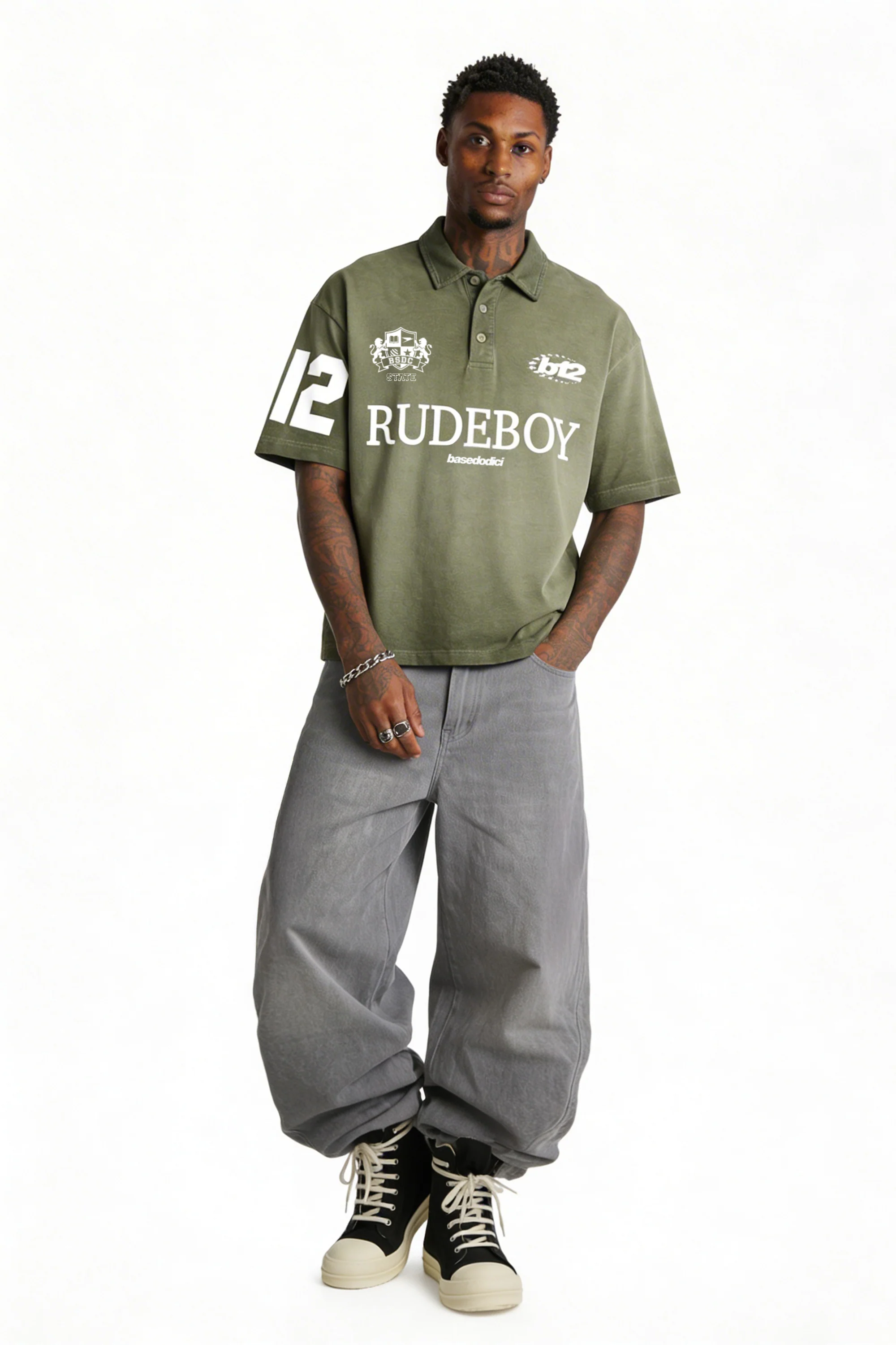 Polo "FOR DREAMERS" Rudeboy Green - Image 5