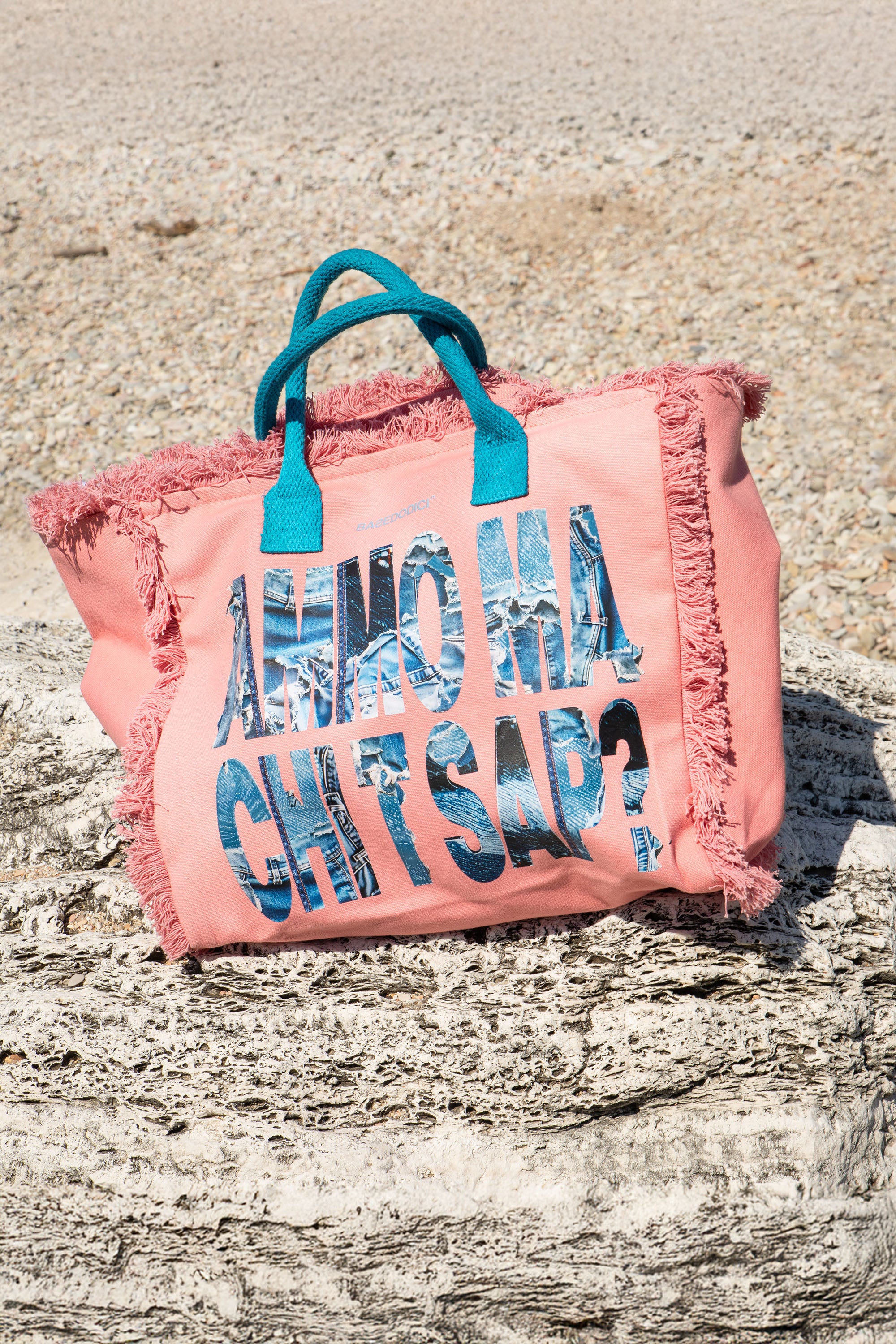 Shoulder Bag "AMMO" CHI'T'SAP Pink/Denim - Image 2