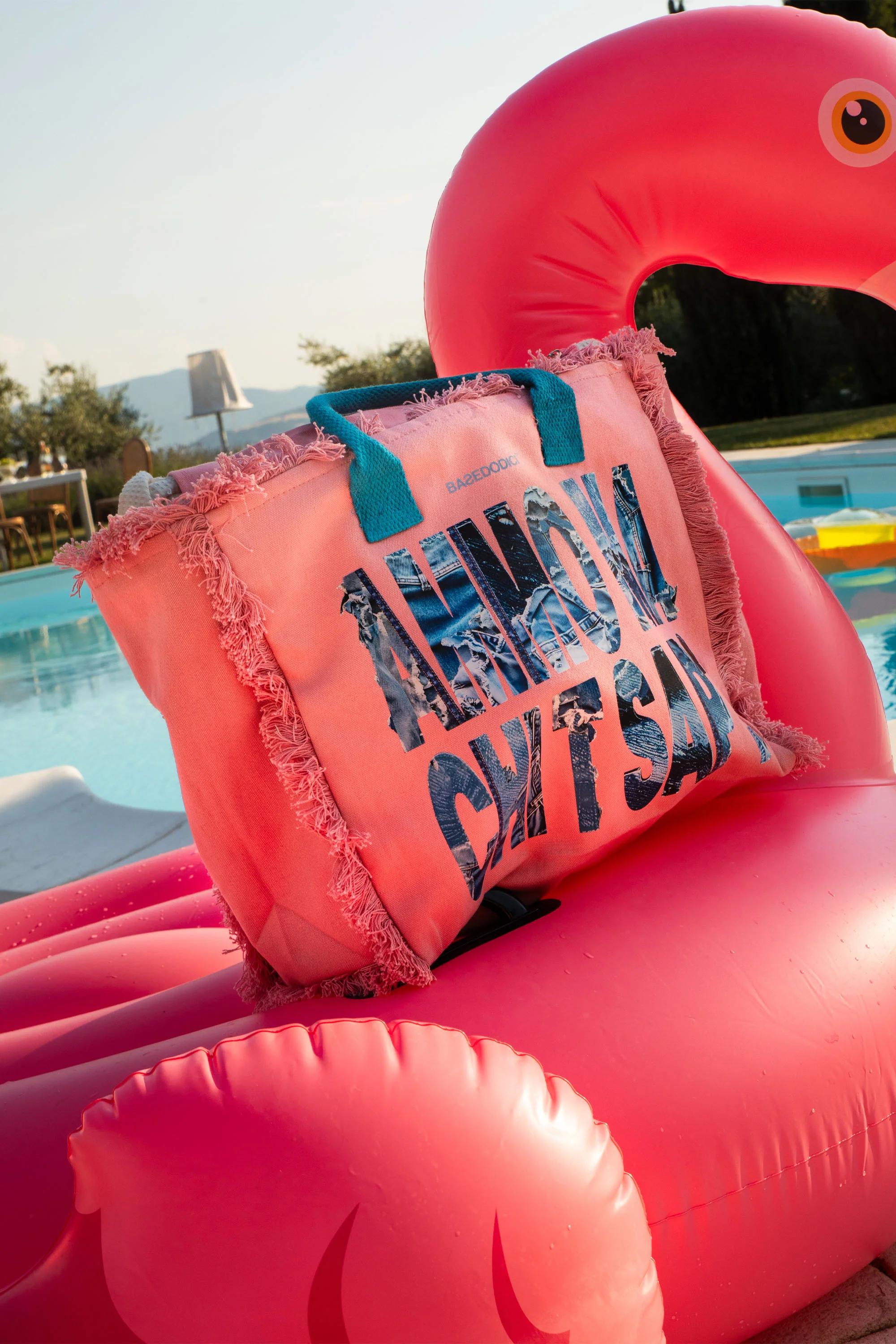 Shoulder Bag "AMMO" CHI'T'SAP Pink/Denim - Image 3