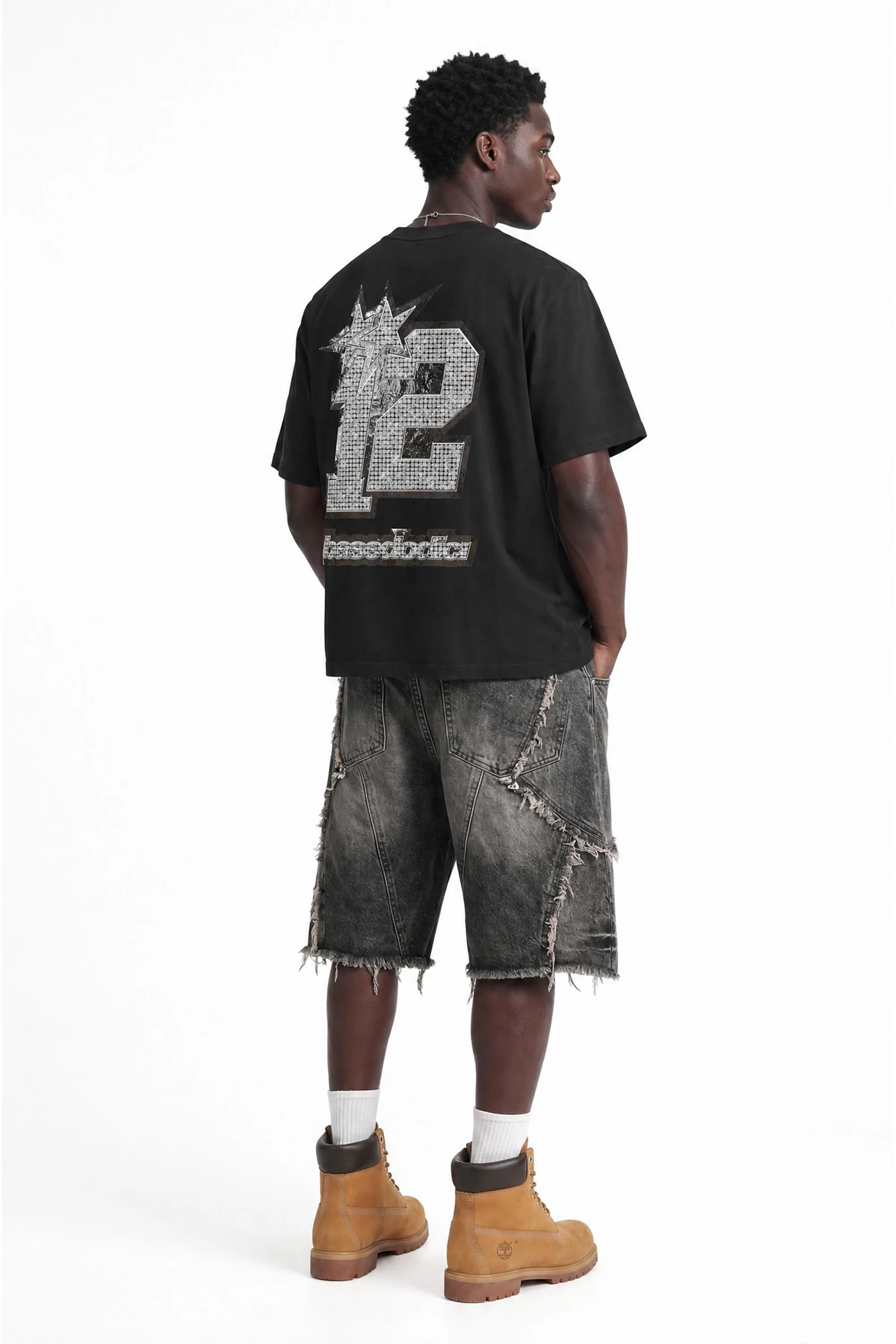 T-Shirt "4PLAYERS" Back 12 Black/Grillz - Image 5