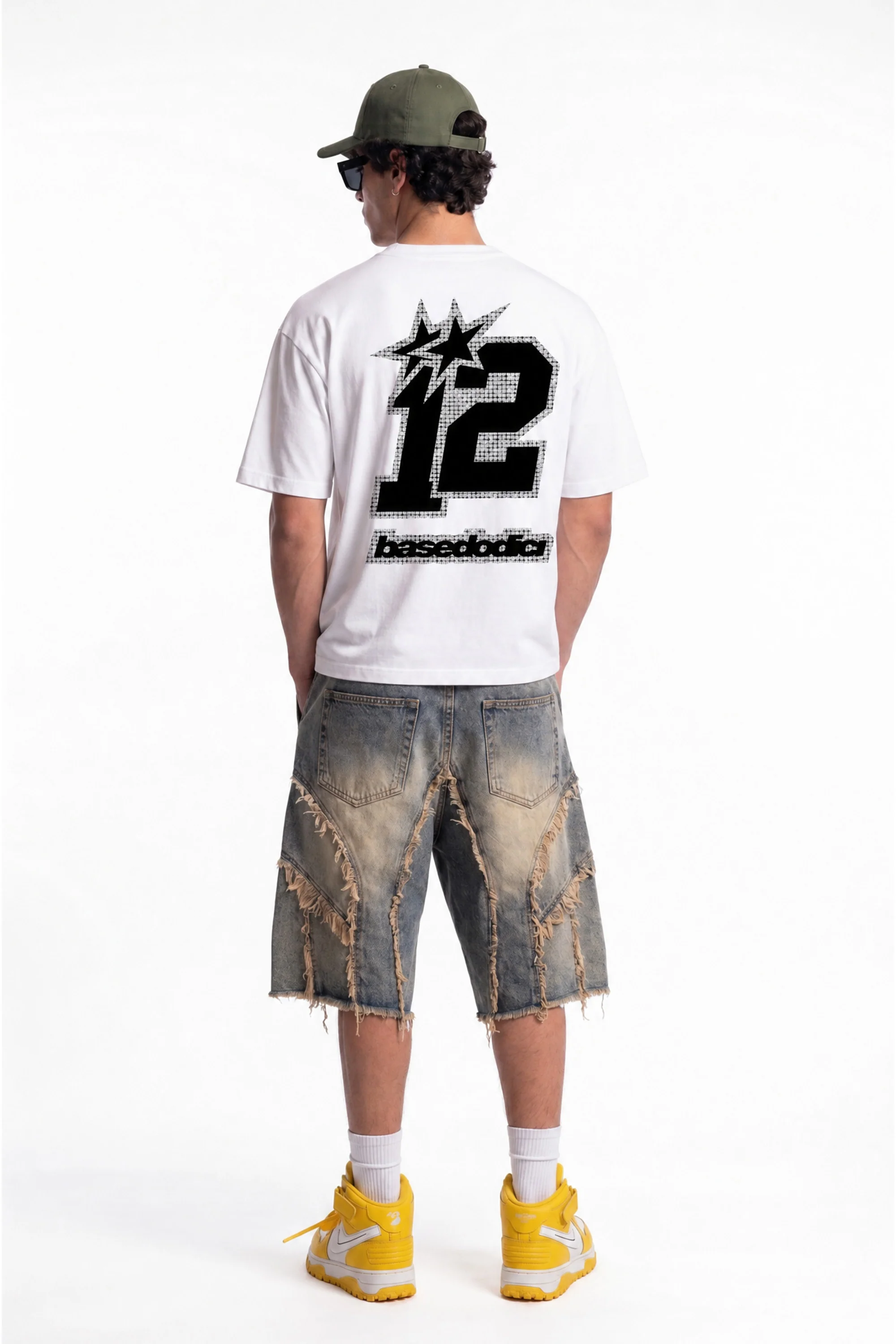 T-Shirt "4PLAYERS" Back 12 White/GrillzBlack - Image 5