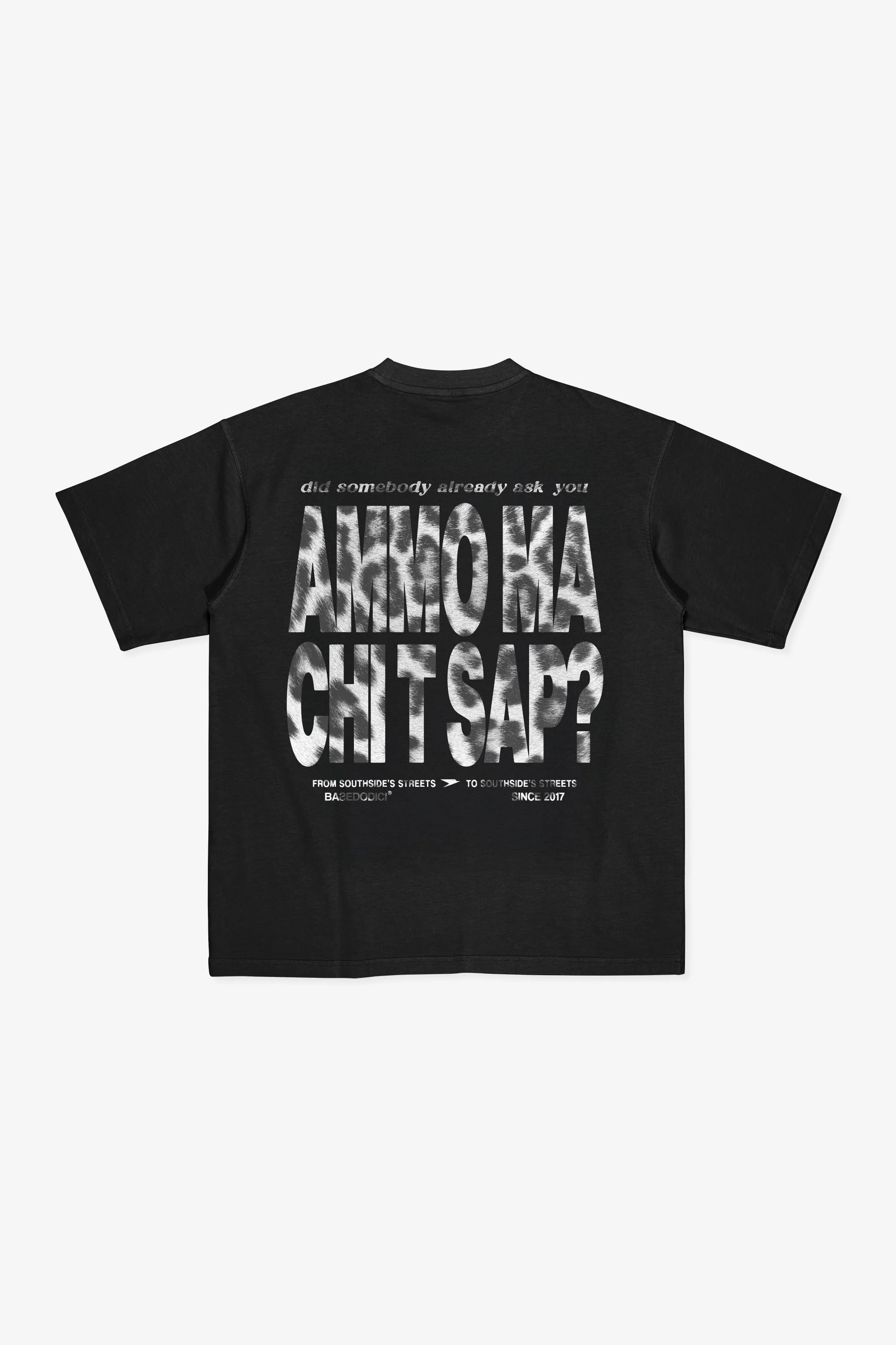 T-Shirt "AMMO" CHI'T'SAP Black/Animalier Grey