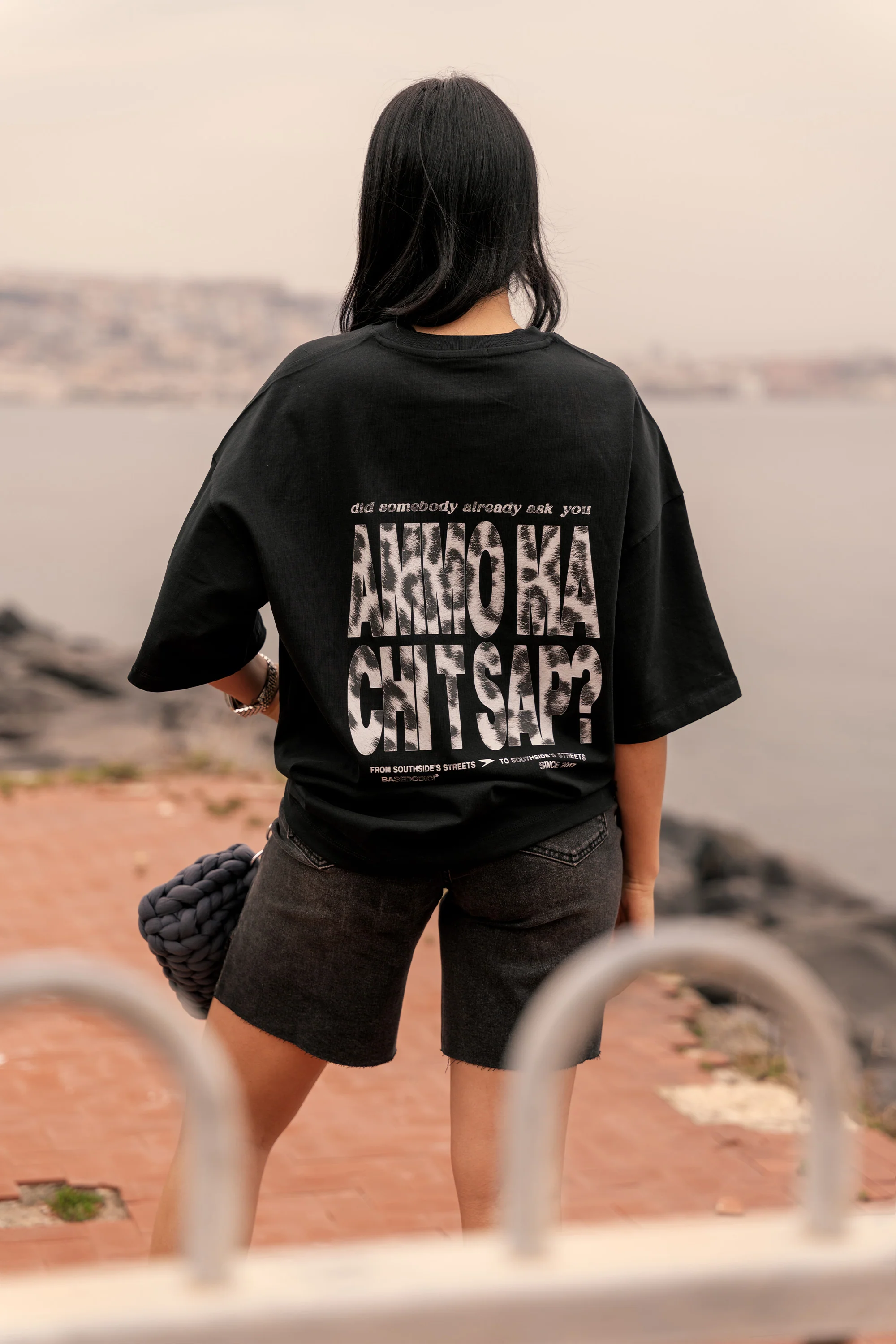 T-Shirt "AMMO" CHI'T'SAP Black/Animalier Grey - Image 2