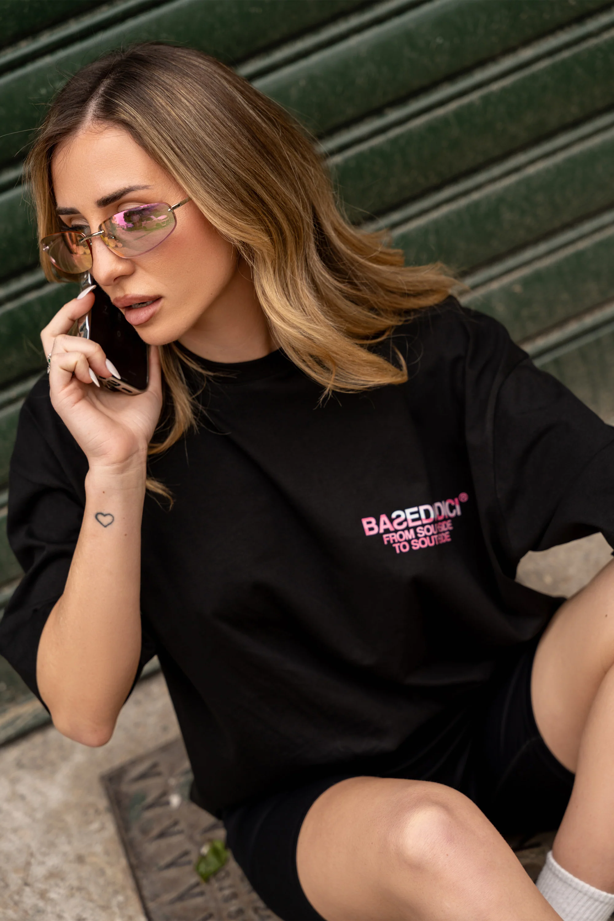 T-Shirt "AMMO" CHI'T'SAP Black/Camo Pink - Image 5