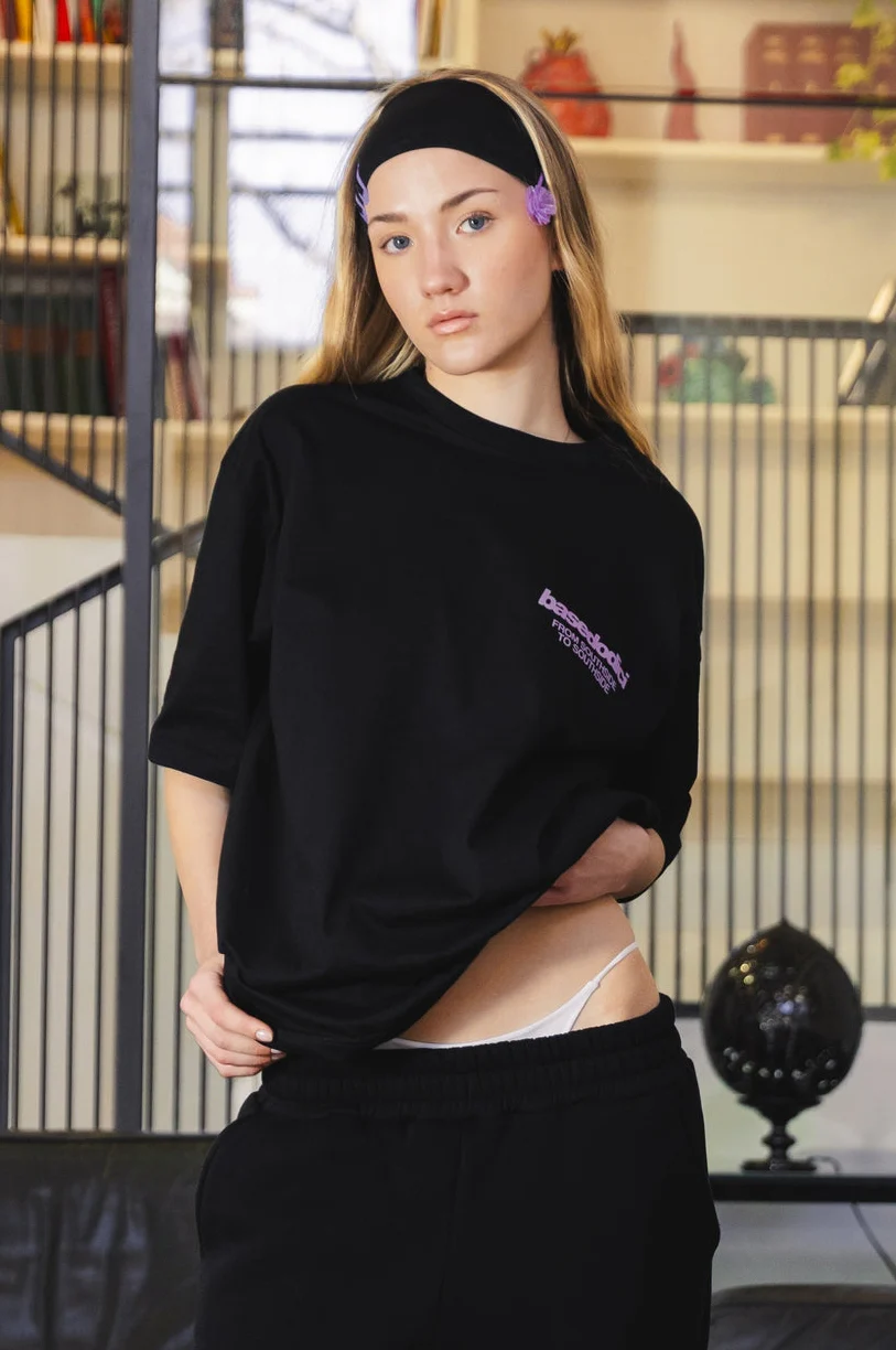 T-Shirt "AMMO" CHI'T'SAP Black/FurryPink - Image 3