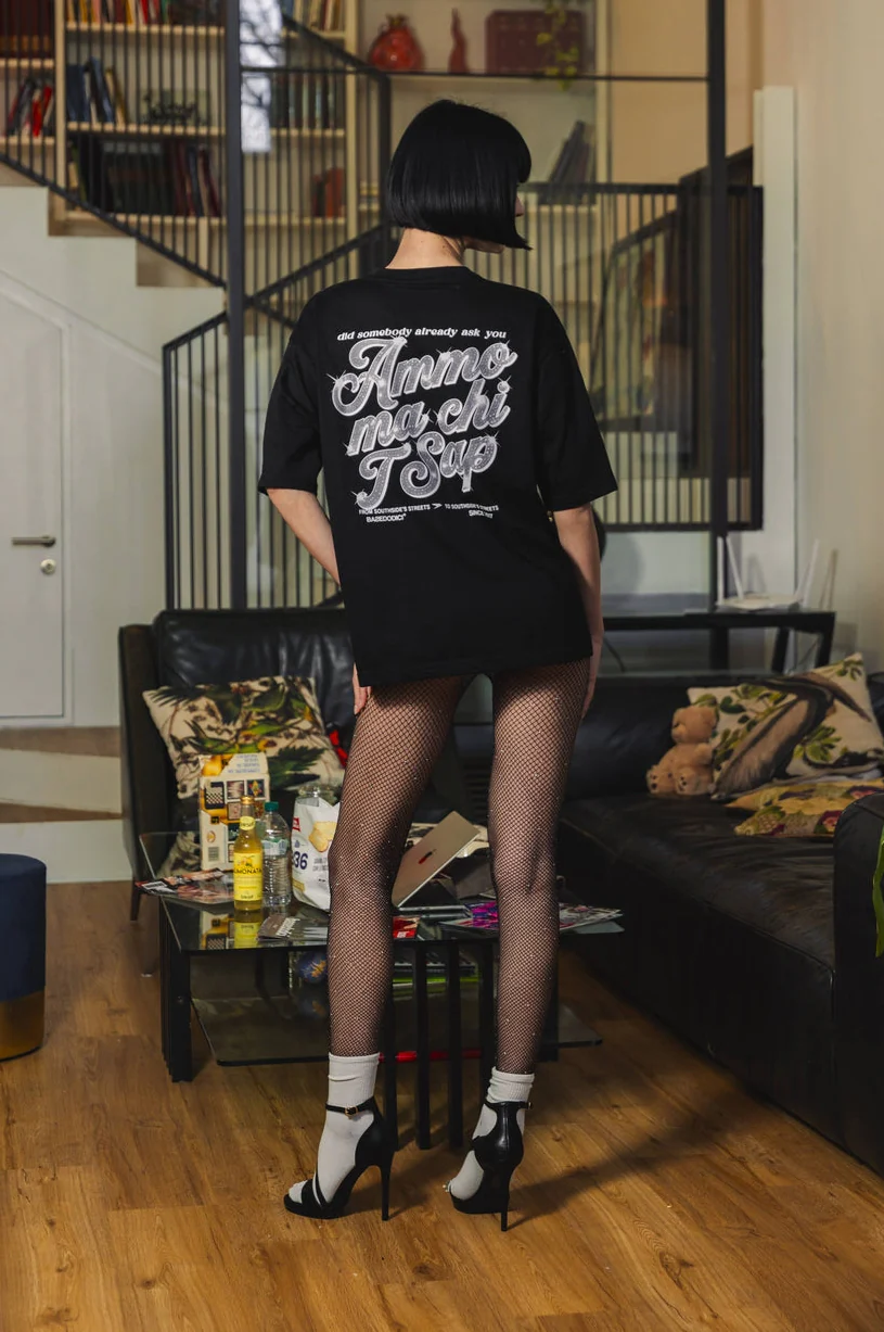 T-Shirt "AMMO" CHI'T'SAP Black/GlitterItalic - Image 6