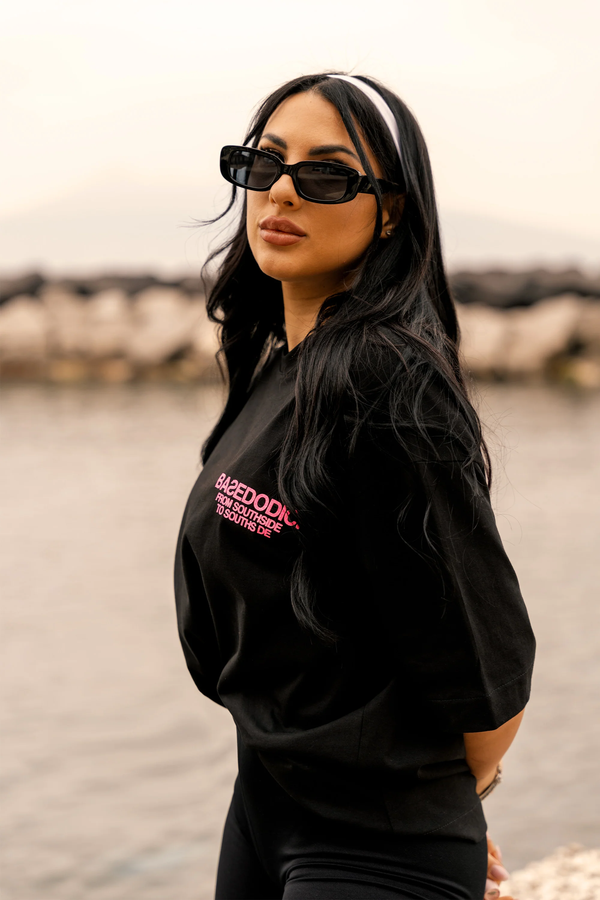 T-Shirt "AMMO" CHI'T'SAP Black/Glitter Bubble Pink - Image 3