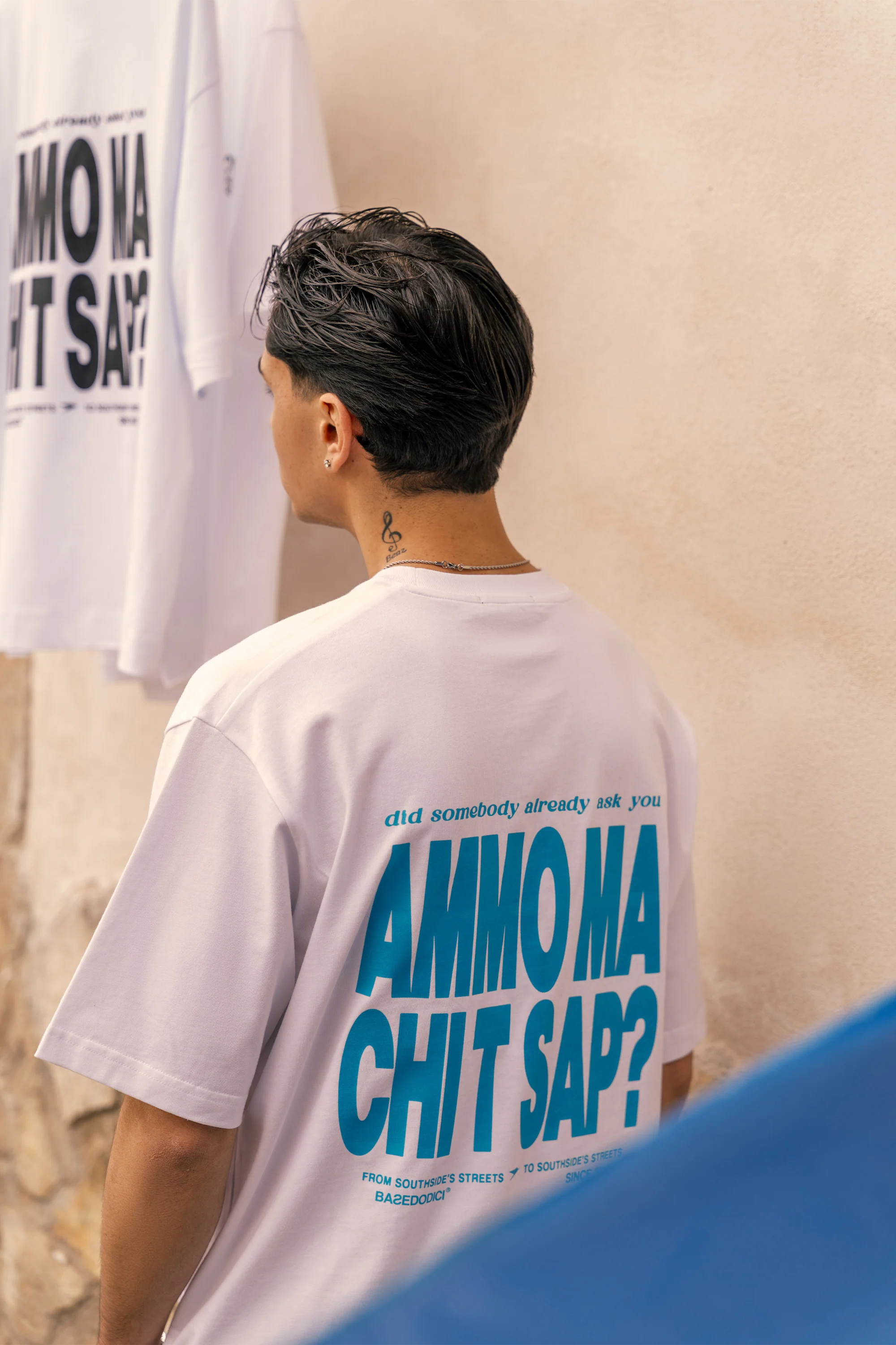 T-Shirt "AMMO" CHI'T'SAP White/Azure - Image 2