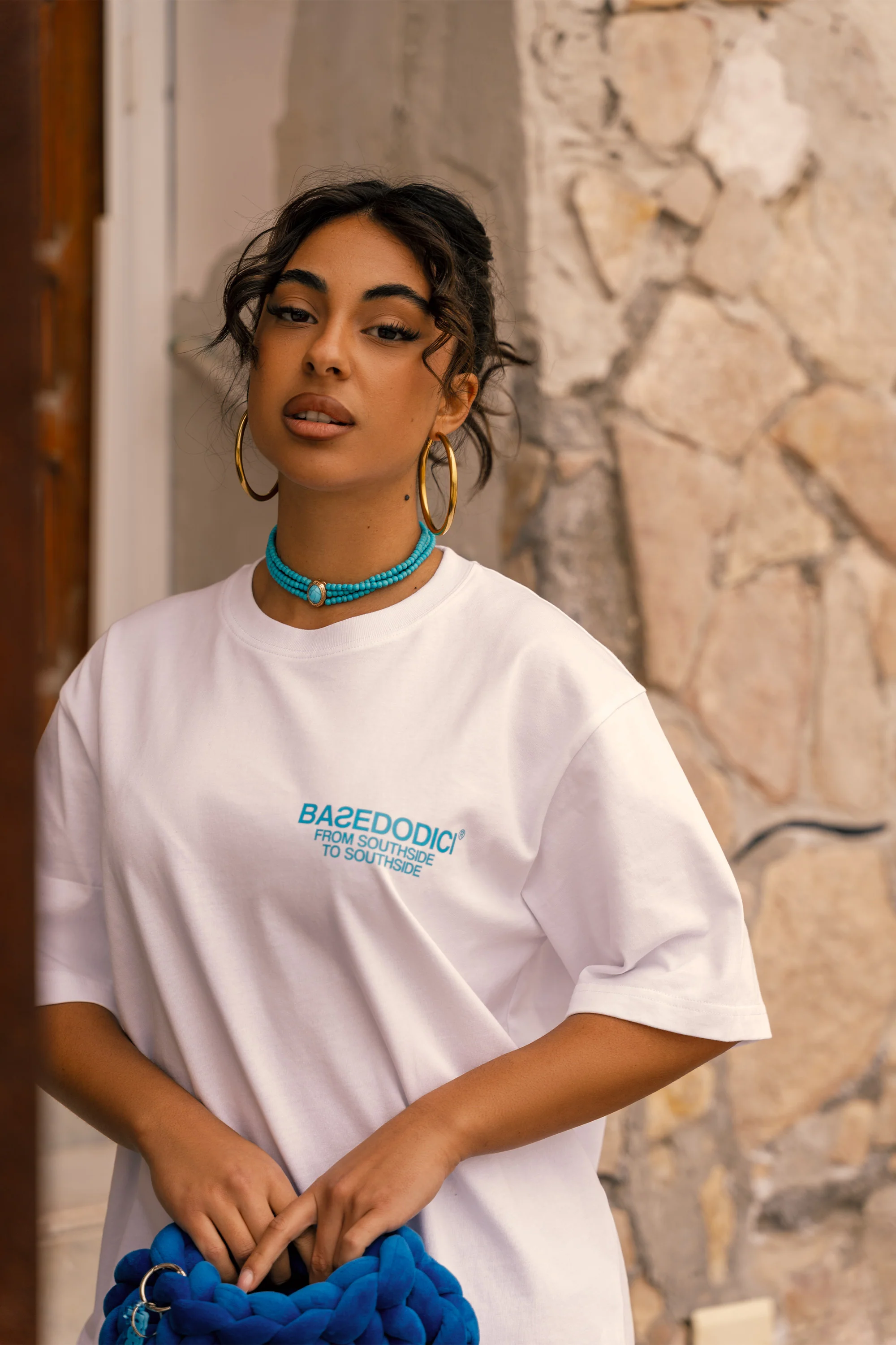 T-Shirt "AMMO" CHI'T'SAP White/Azure - Image 4