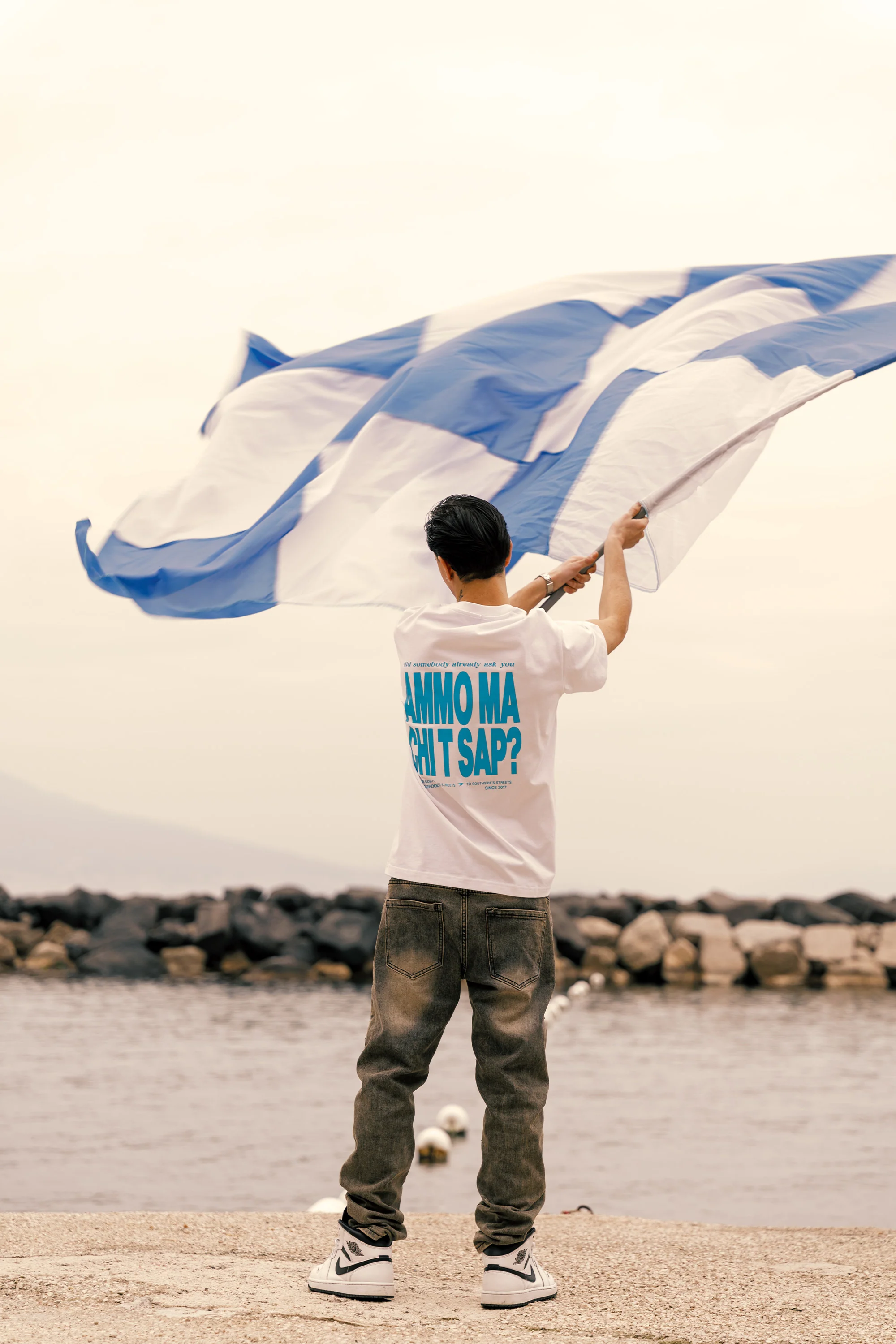 T-Shirt "AMMO" CHI'T'SAP White/Azure - Image 8