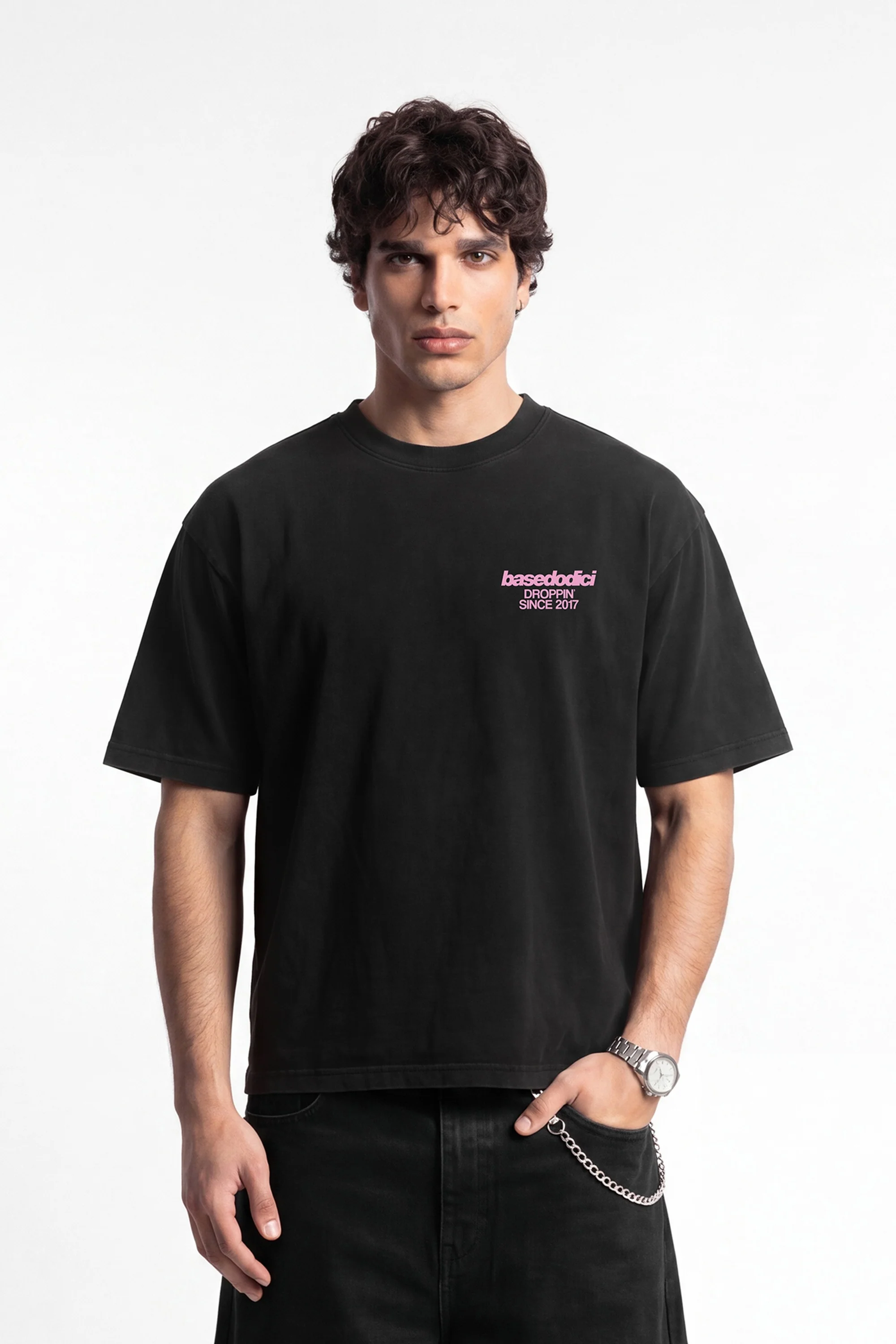 T-Shirt "COPY&PASTE" AmamiAncora Black/Pink - Image 3