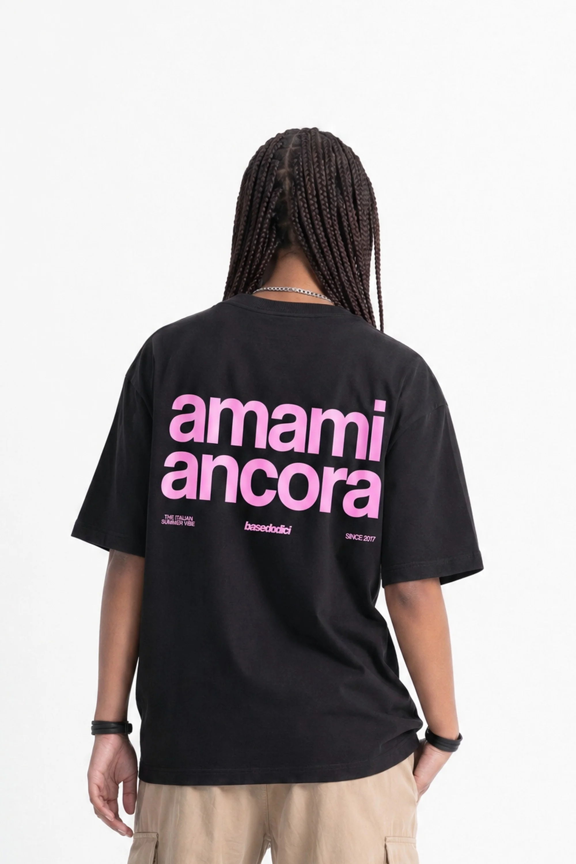 T-Shirt "COPY&PASTE" AmamiAncora Black/Pink - Image 4
