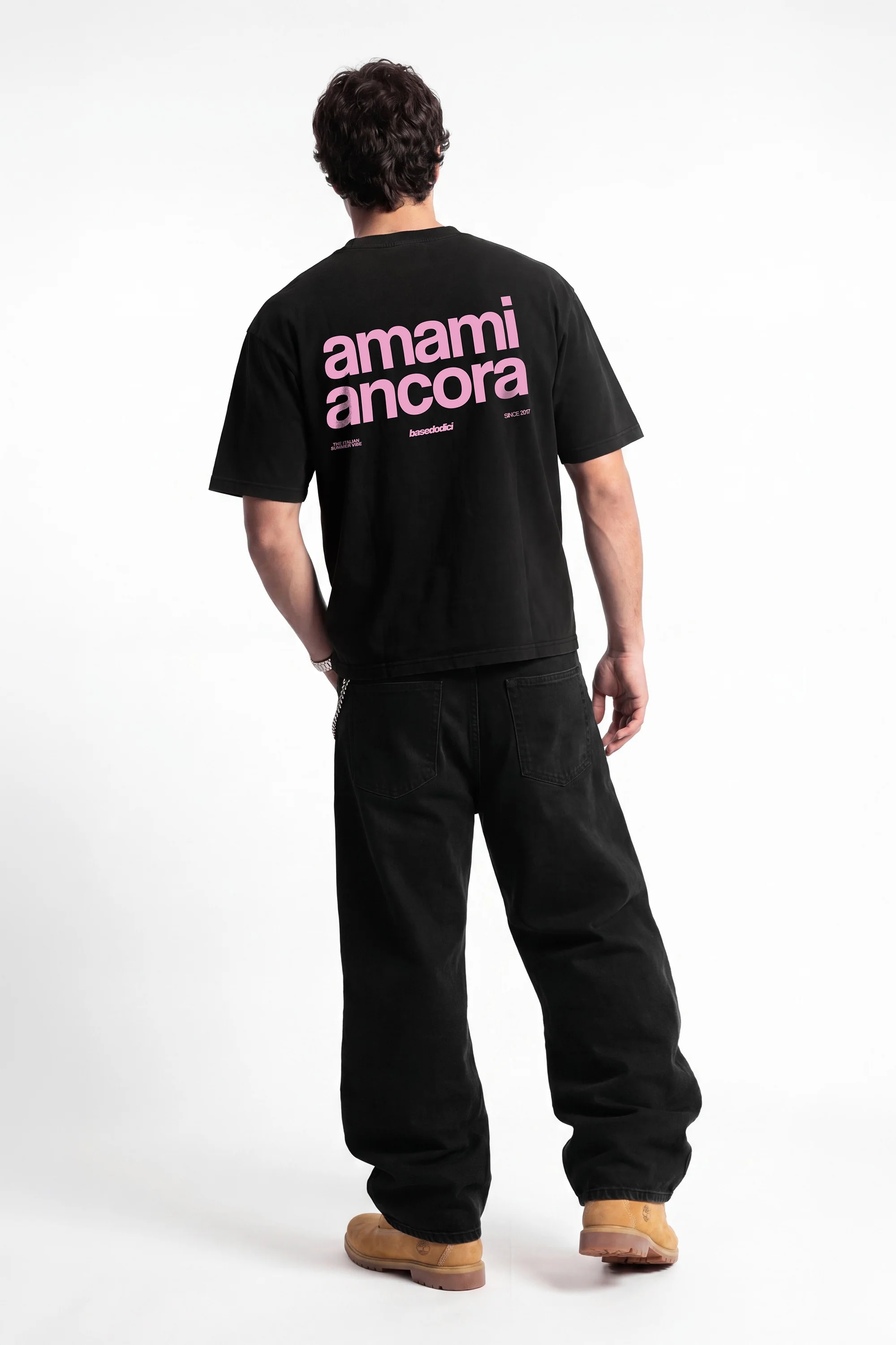 T-Shirt "COPY&PASTE" AmamiAncora Black/Pink - Image 7