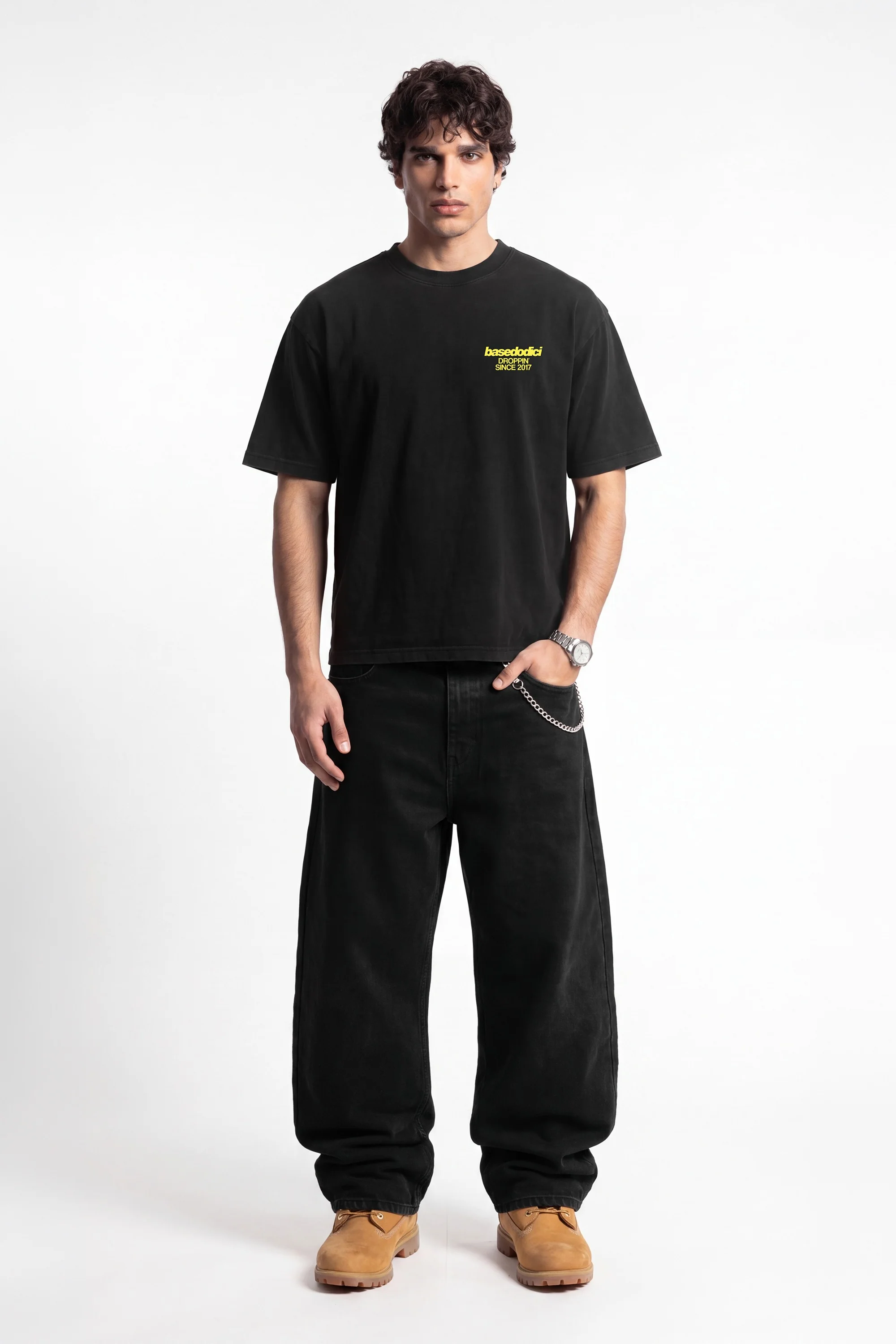 T-Shirt "COPY&PASTE" AmamiAncora Black/Yellow - Image 10