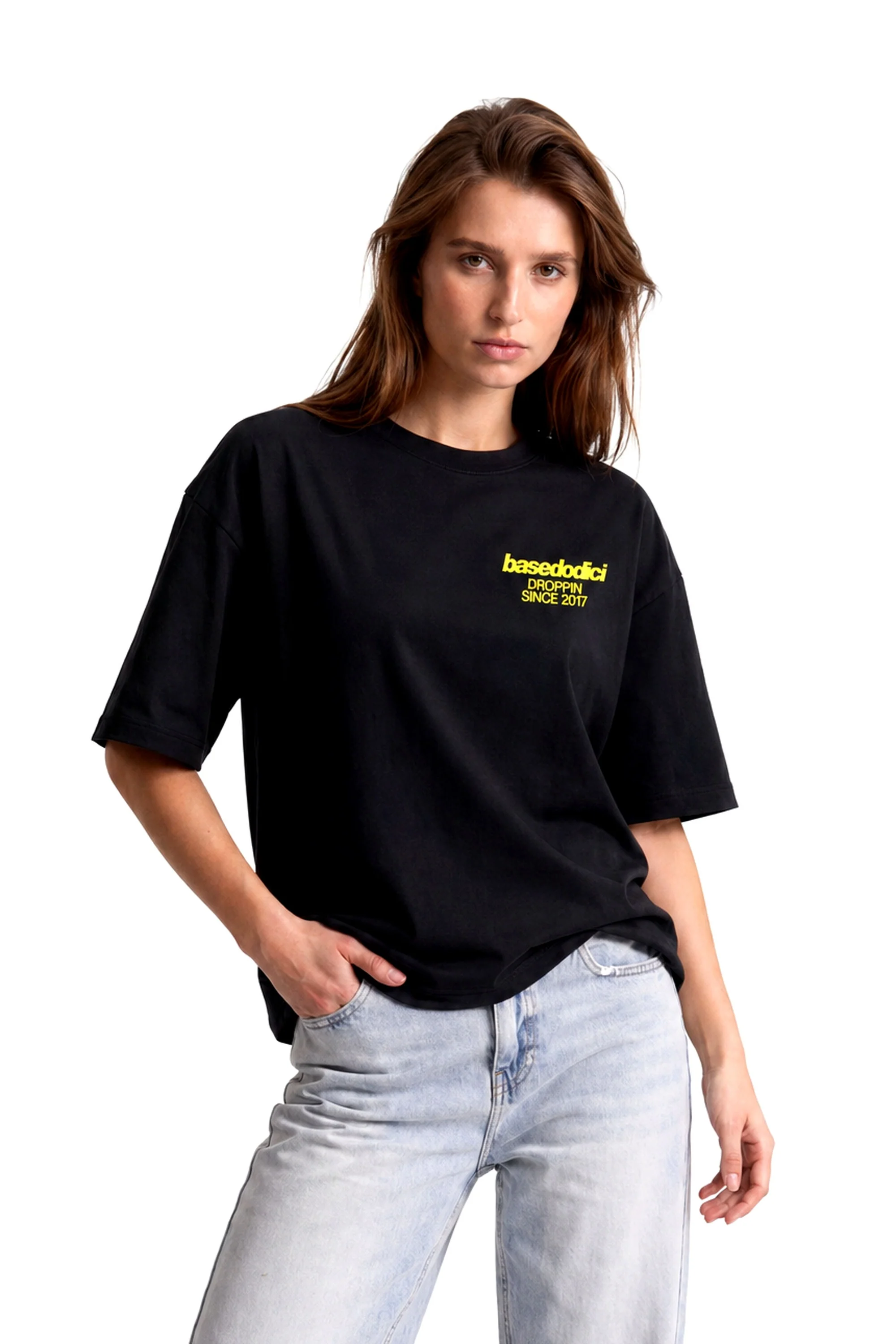 T-Shirt "COPY&PASTE" AmamiAncora Black/Yellow - Image 3