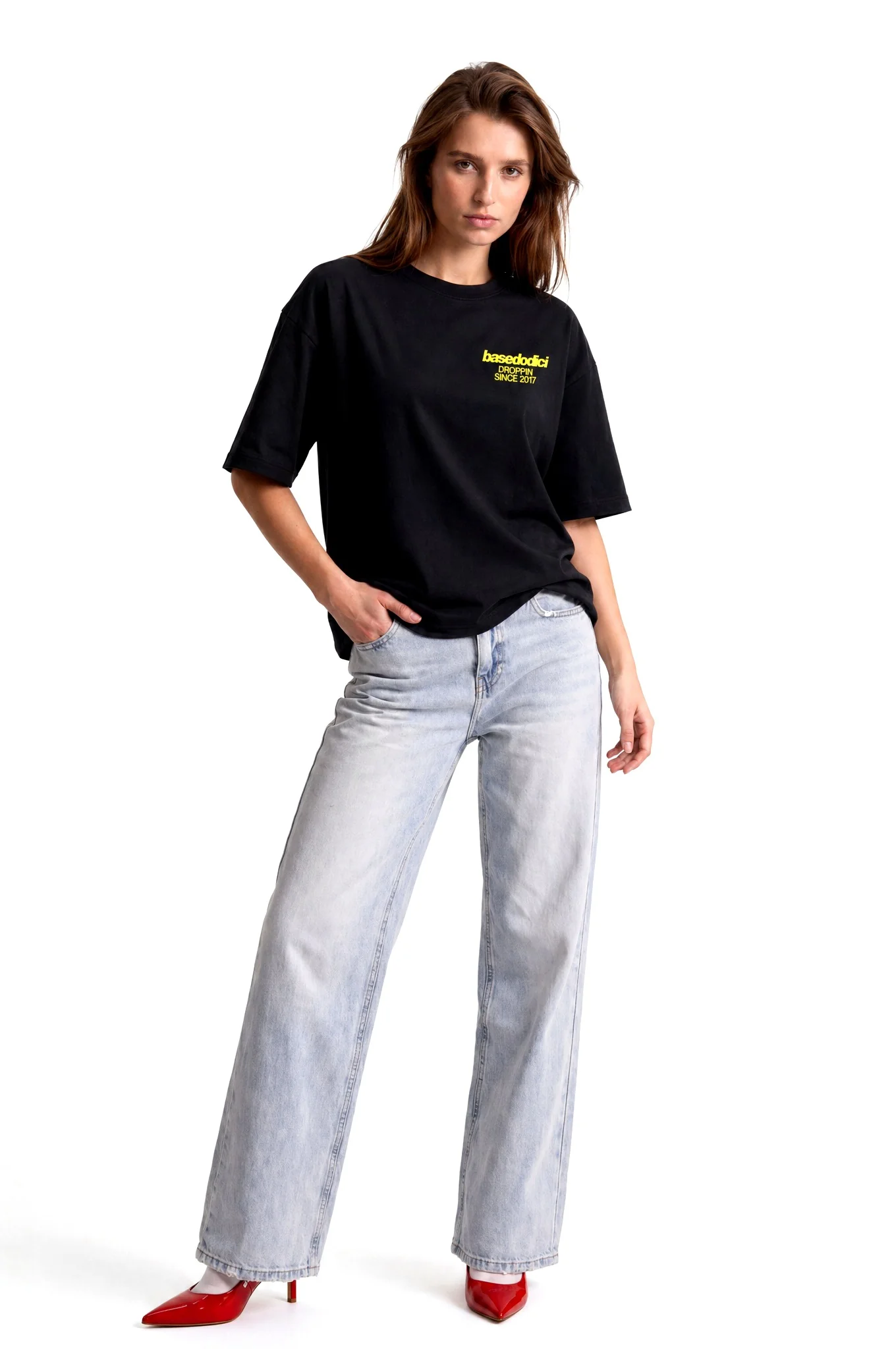 T-Shirt "COPY&PASTE" AmamiAncora Black/Yellow - Image 8