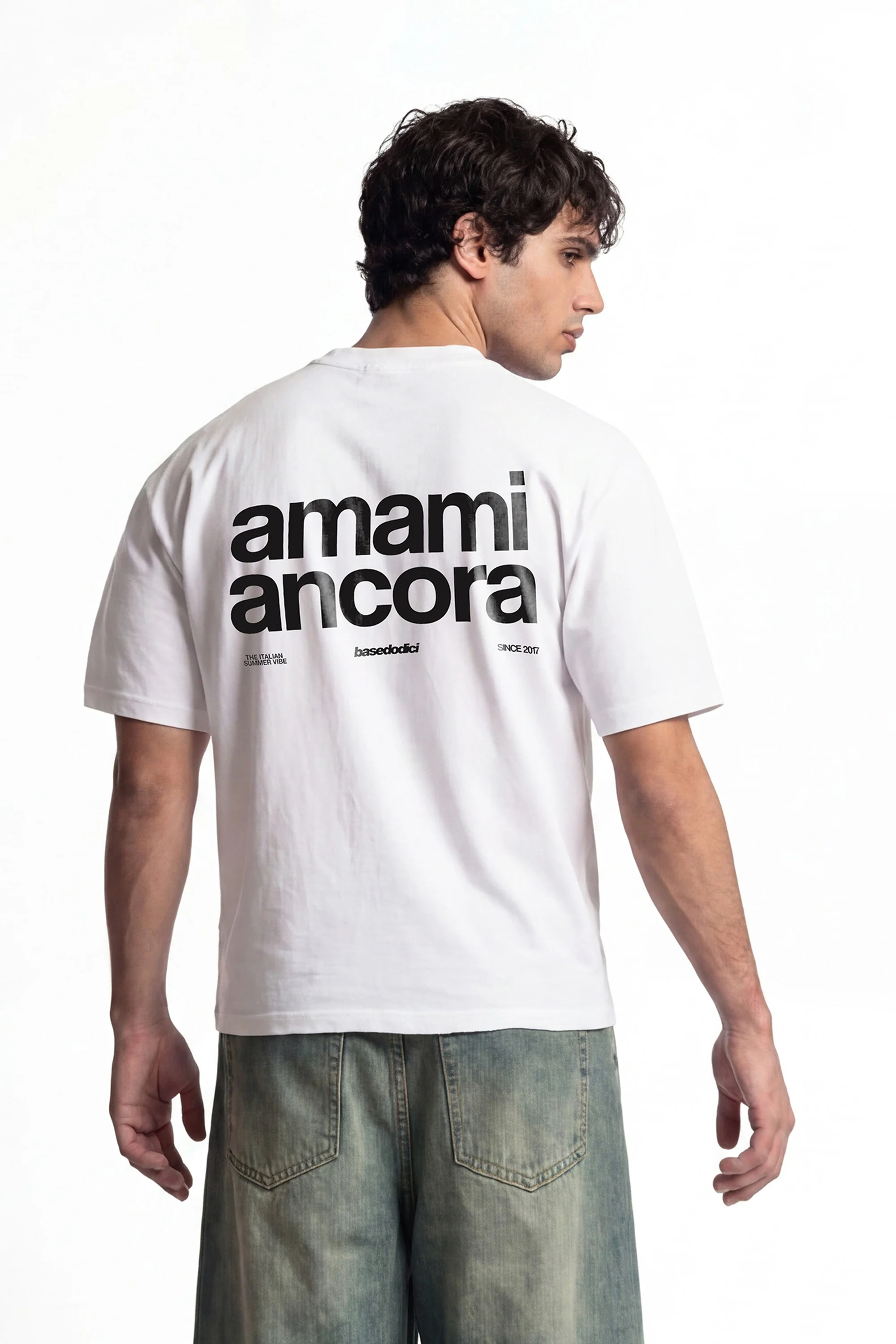 T-Shirt "COPY&PASTE" AmamiAncora White/Black - Image 4