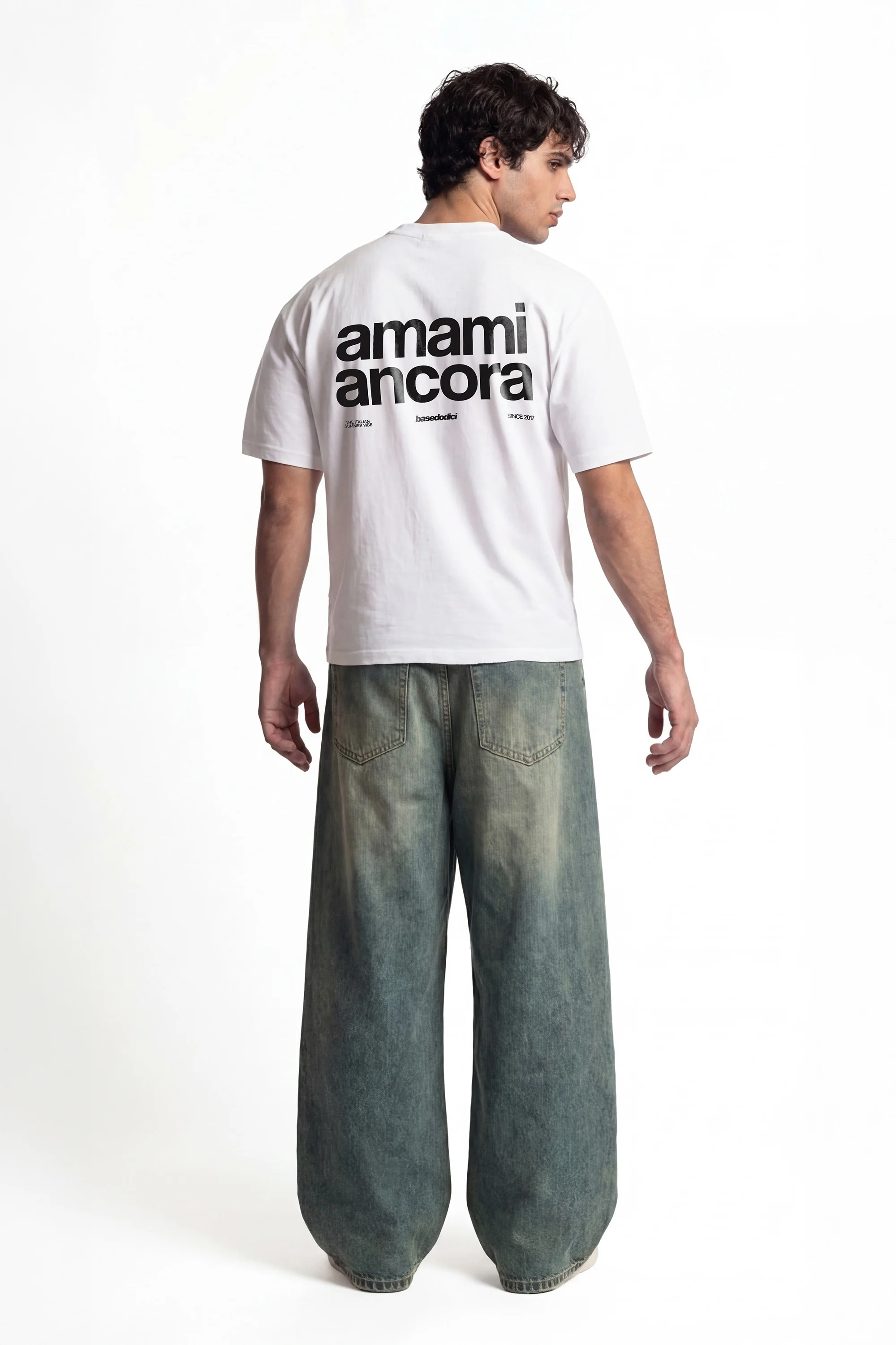 T-Shirt "COPY&PASTE" AmamiAncora White/Black - Image 9