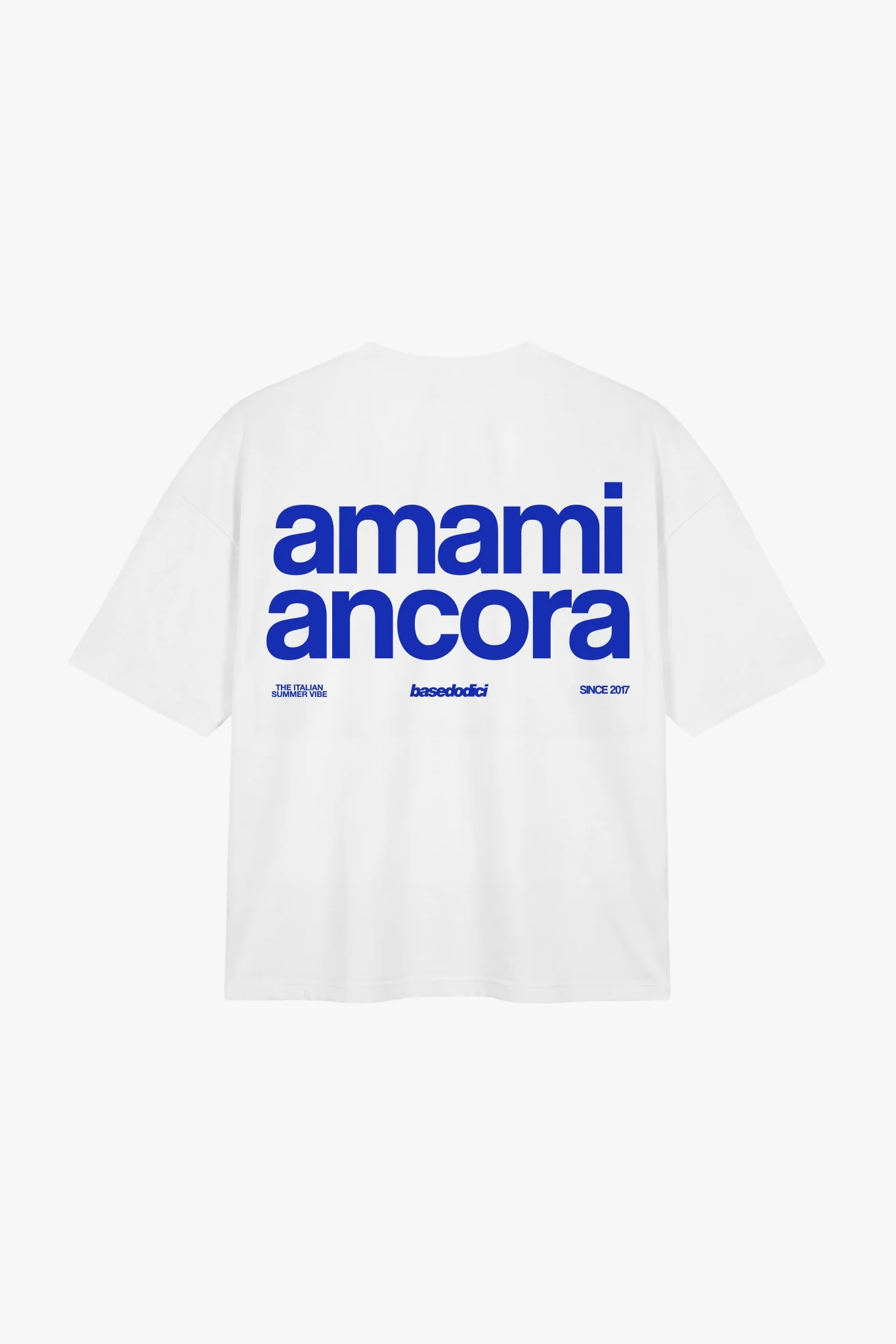 T-Shirt "COPY&PASTE" AmamiAncora White/Blue