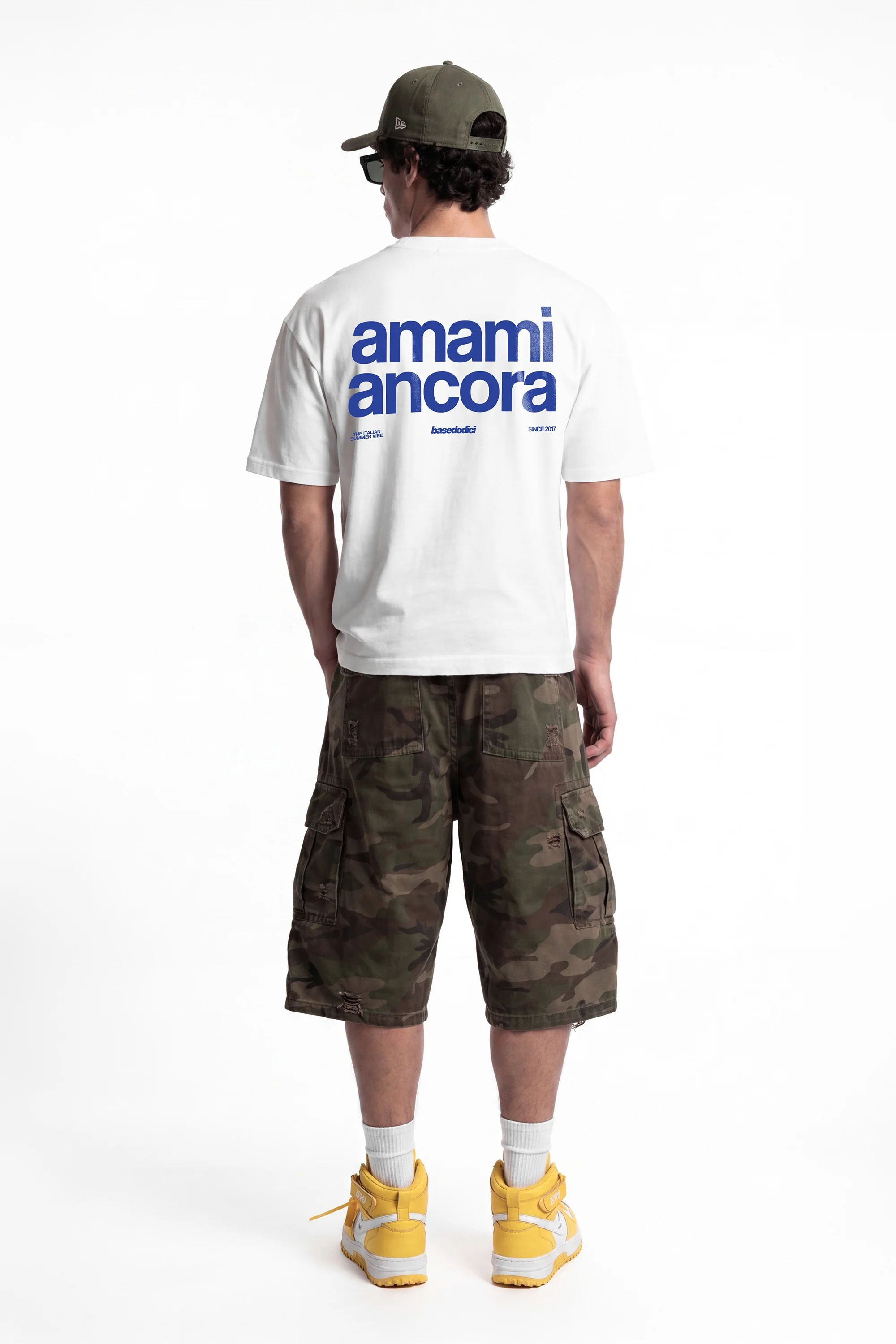 T-Shirt "COPY&PASTE" AmamiAncora White/Blue - Image 9