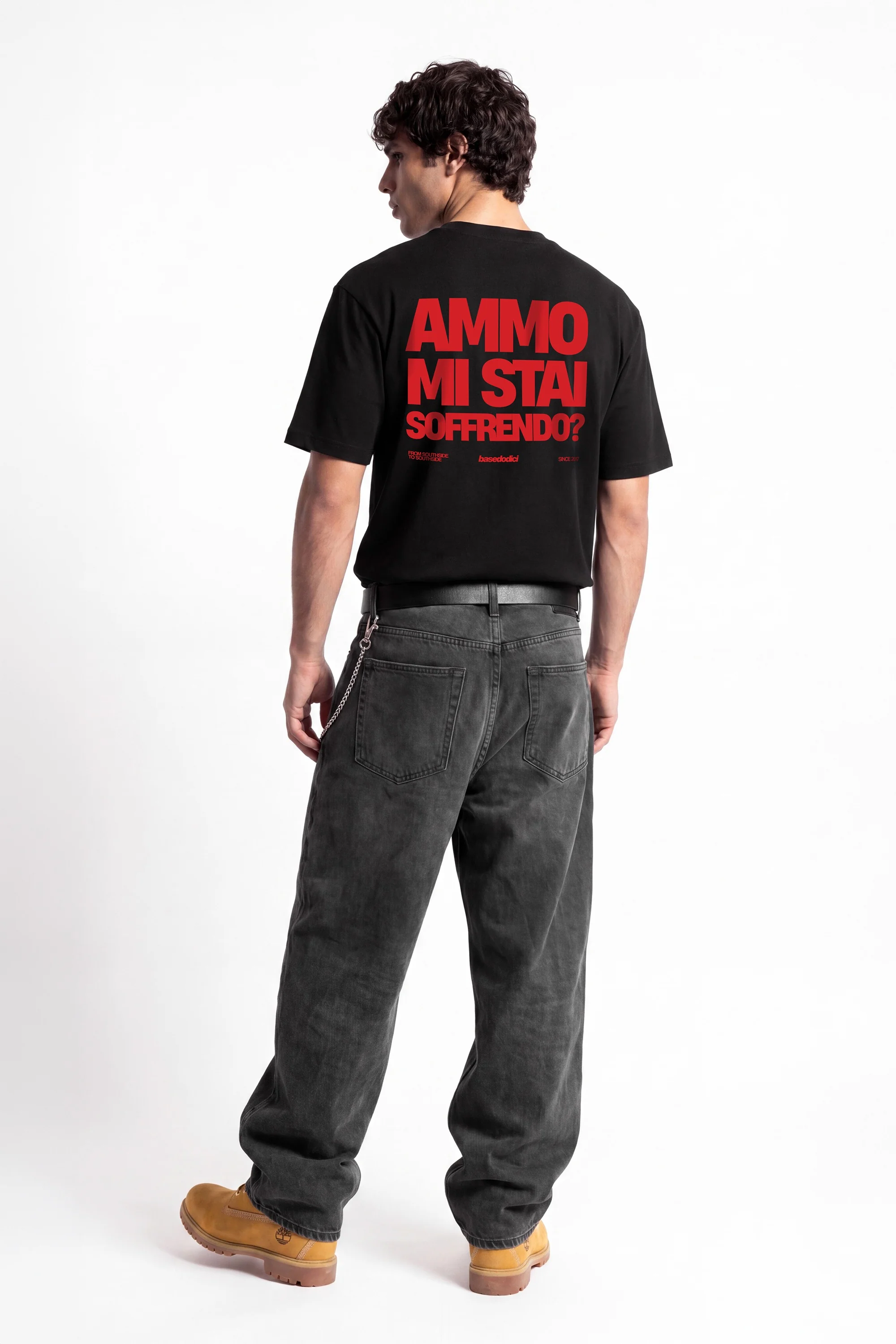 T-Shirt "COPY&PASTE" MiStaiSoffrendo Black/Red - Image 9