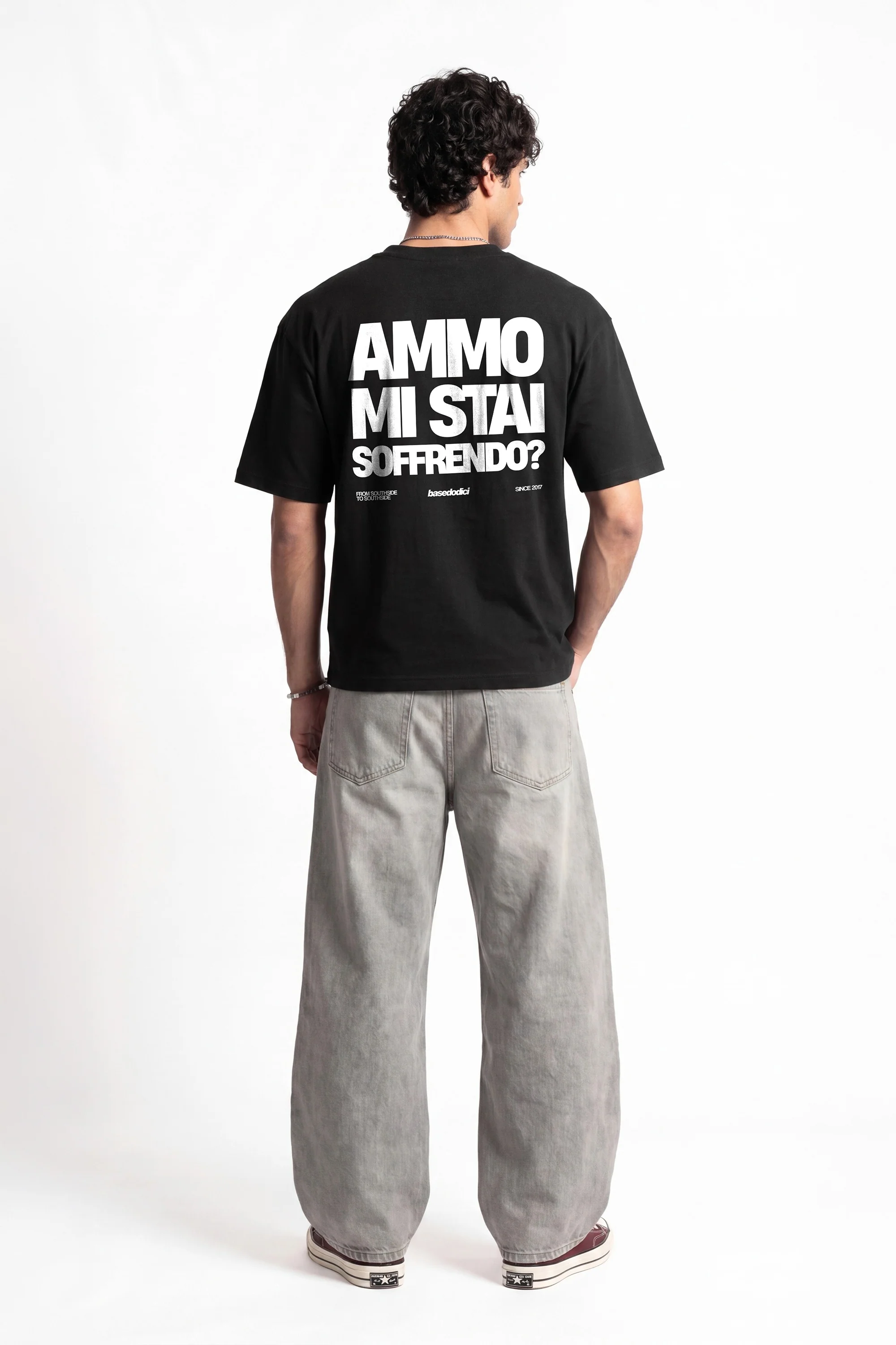 T-Shirt "COPY&PASTE" MiStaiSoffrendo Black/White - Image 7