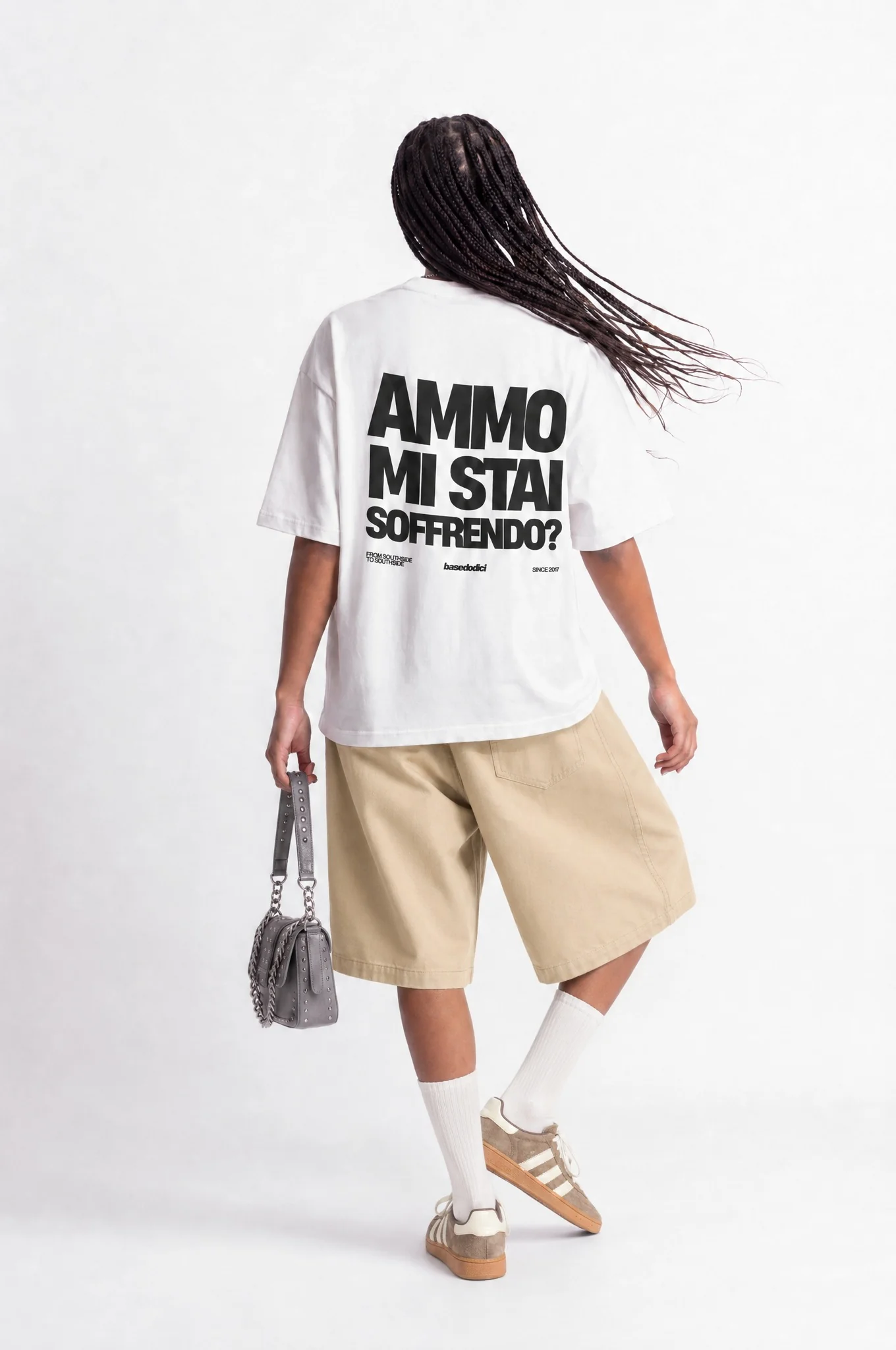 T-Shirt "COPY&PASTE" MiStaiSoffrendo White/Black - Image 7