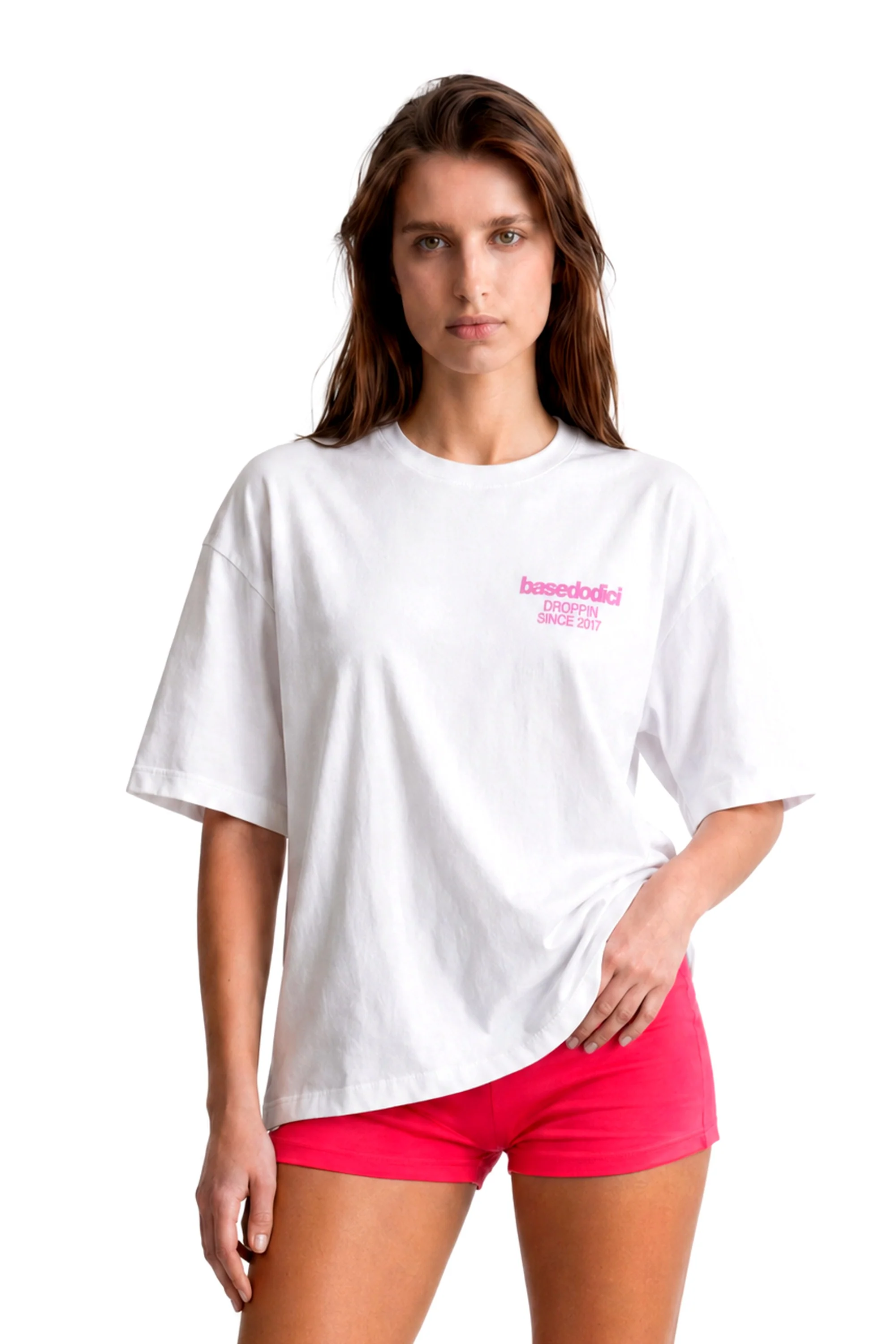 T-Shirt "COPY&PASTE" MiStaiSoffrendo White/Pink - Image 3