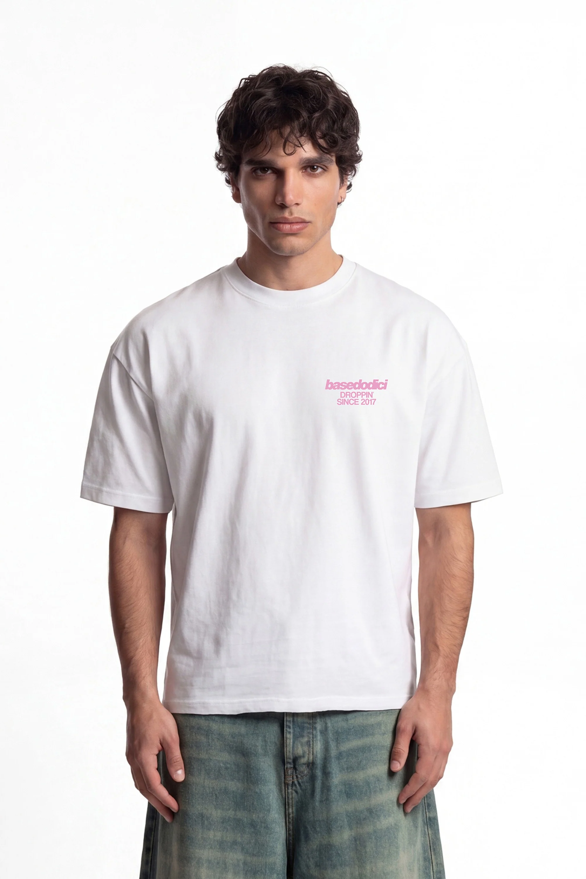 T-Shirt "COPY&PASTE" MiStaiSoffrendo White/Pink - Image 5