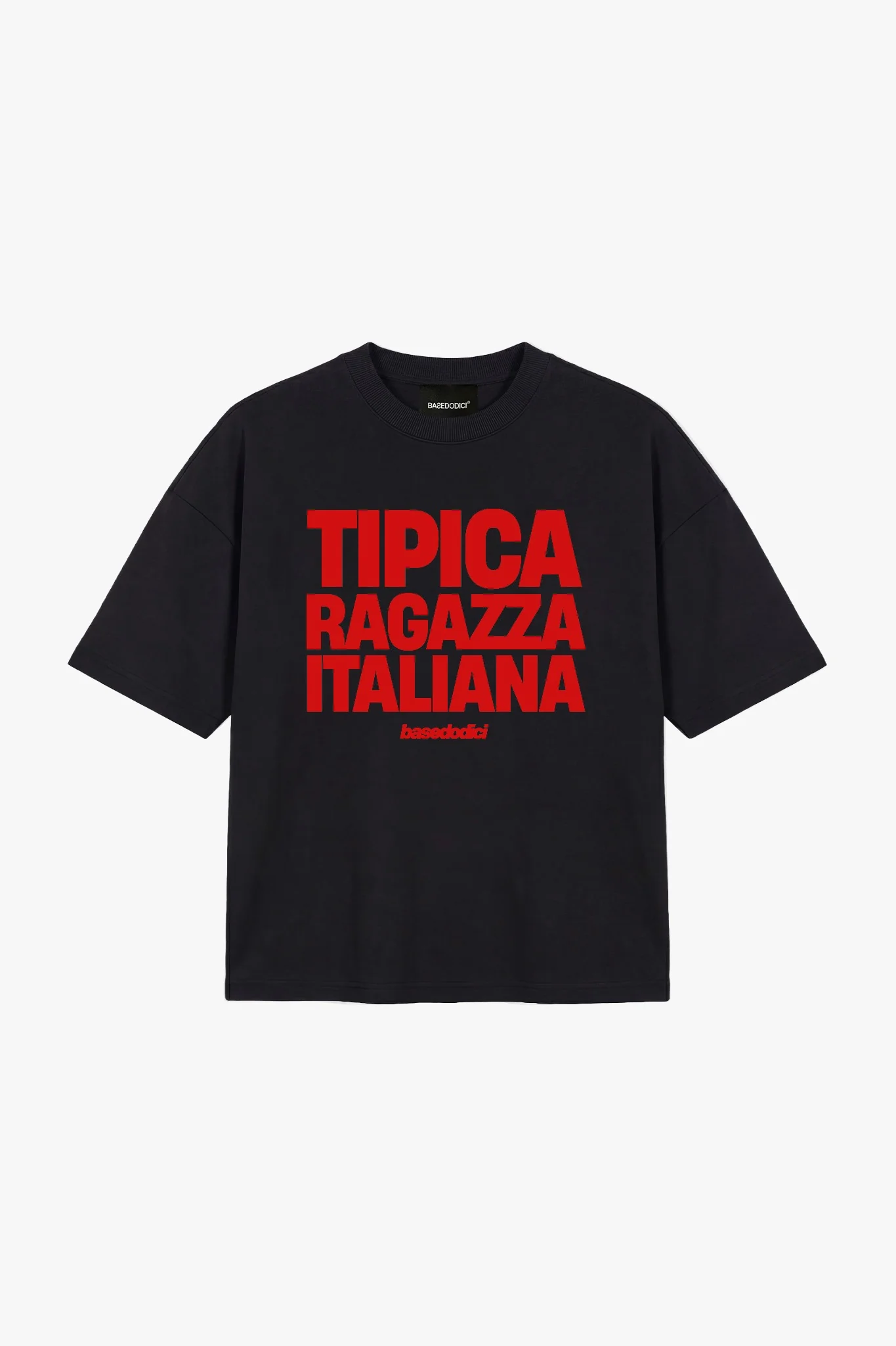 T-Shirt "COPY&PASTE" RagazzaItaliana Black/Red
