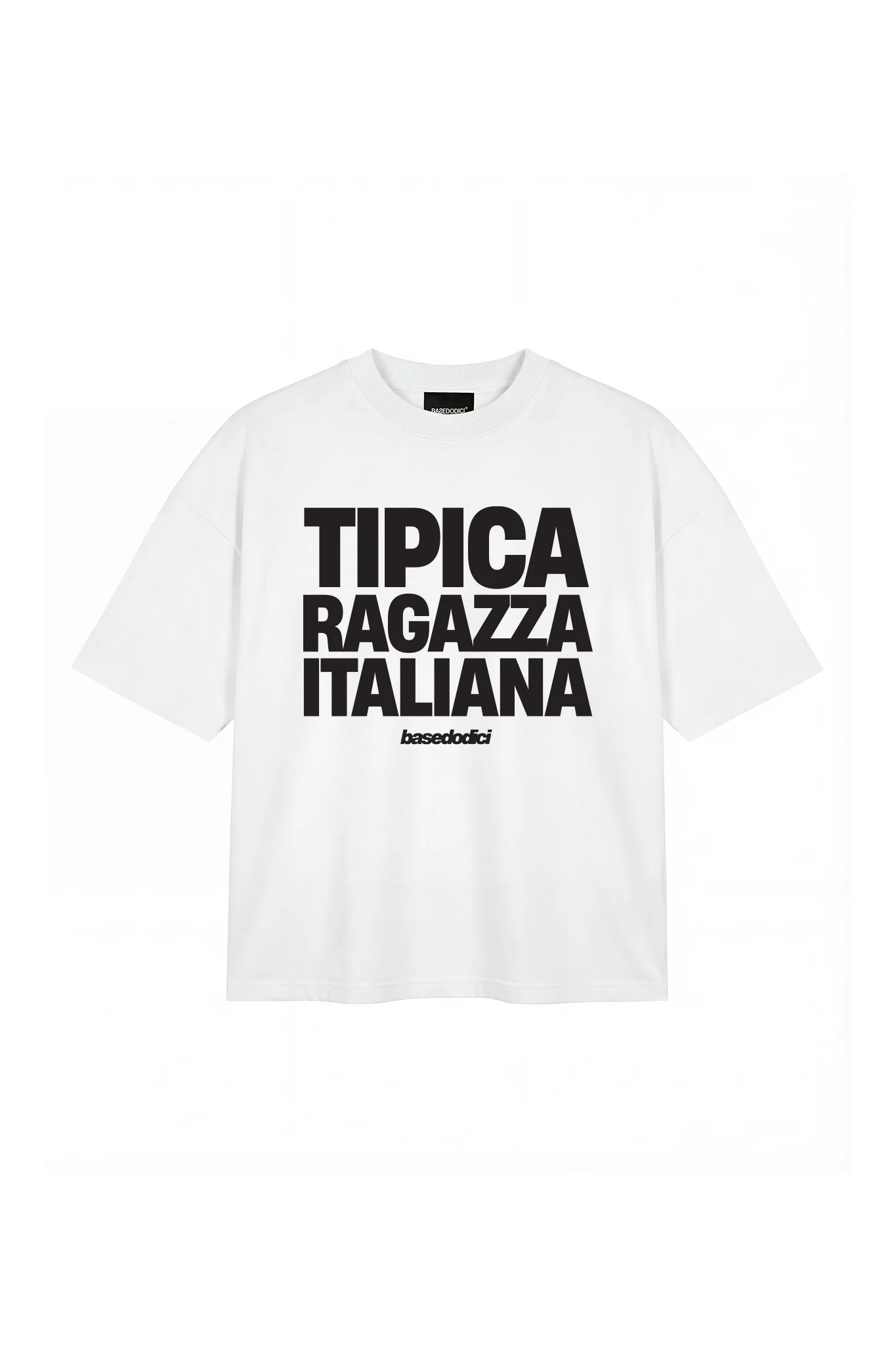 T-Shirt "COPY&PASTE" RagazzaItaliana White/Black