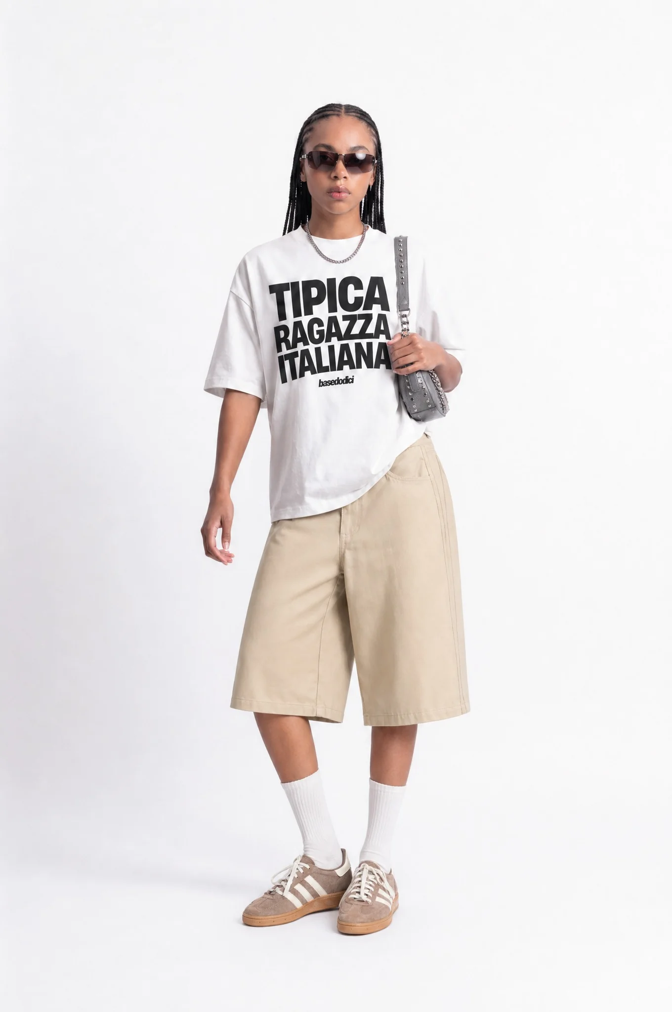 T-Shirt "COPY&PASTE" RagazzaItaliana White/Black - Image 3