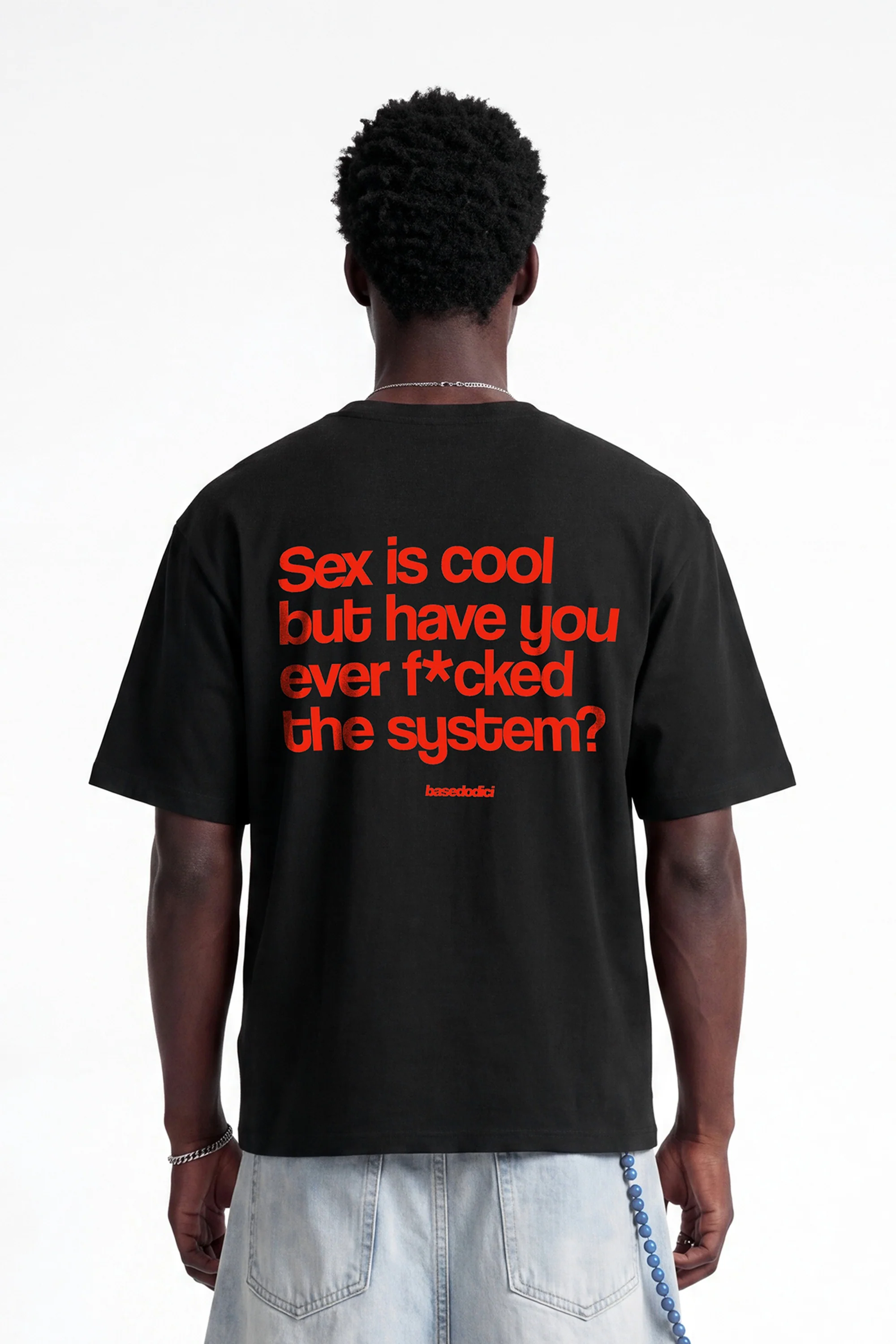 T-Shirt "COPY&PASTE" SexIsCool Black/Red - Image 3