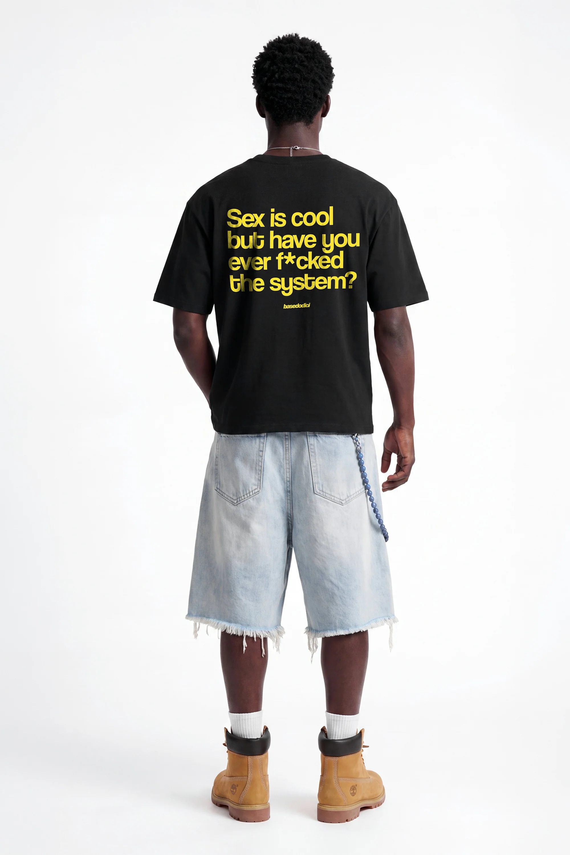 T-Shirt "COPY&PASTE" SexIsCool Black/Yellow - Image 7