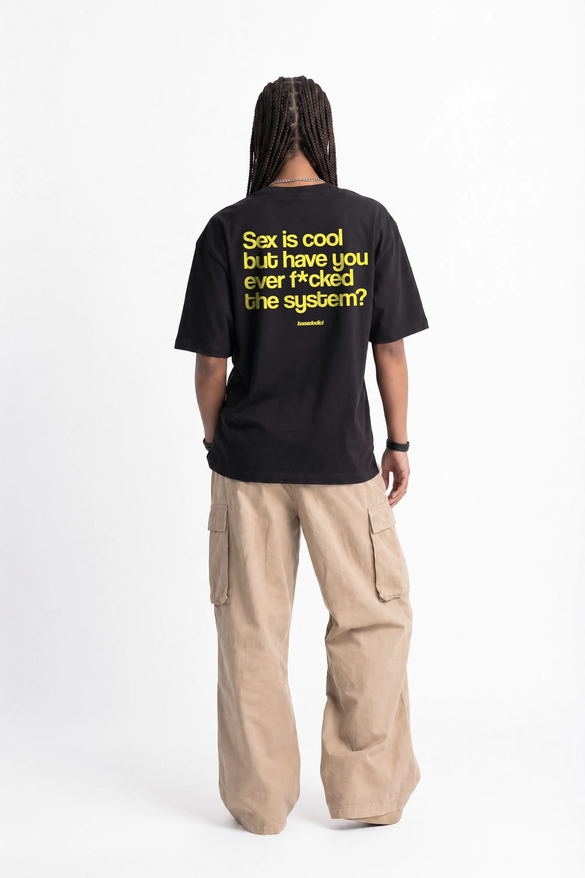 T-Shirt "COPY&PASTE" SexIsCool Black/Yellow - Image 9