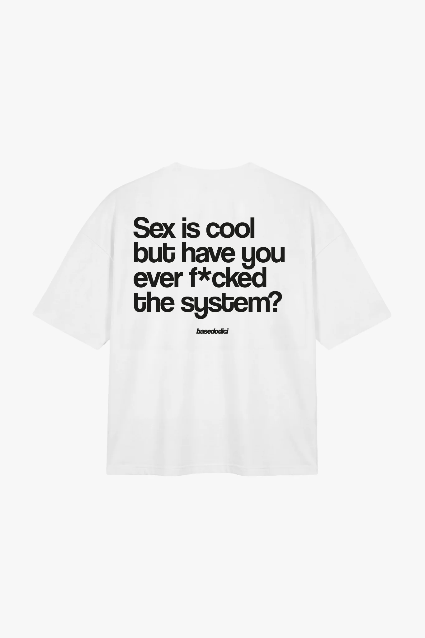 T-Shirt "COPY&PASTE" SexIsCool White/Black
