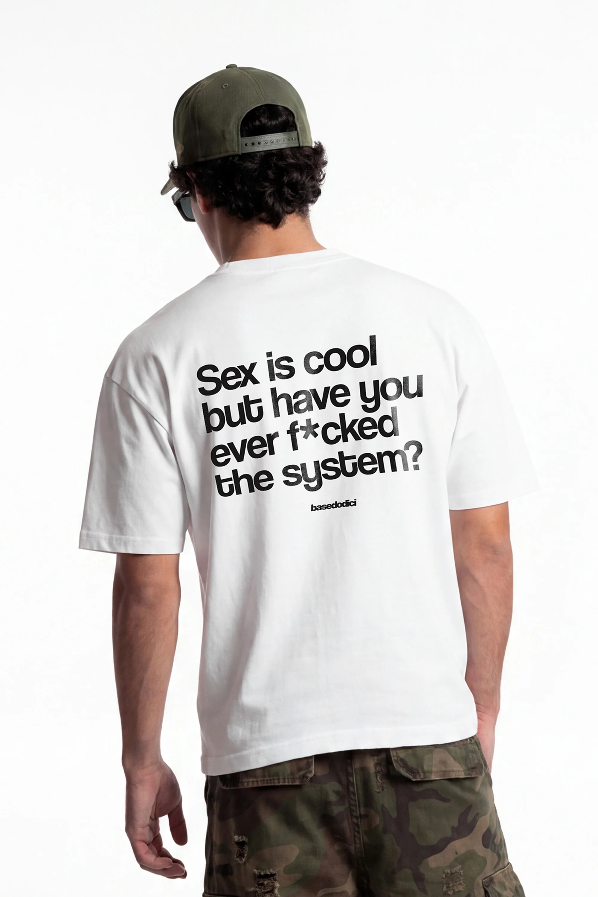 T-Shirt "COPY&PASTE" SexIsCool White/Black - Image 2