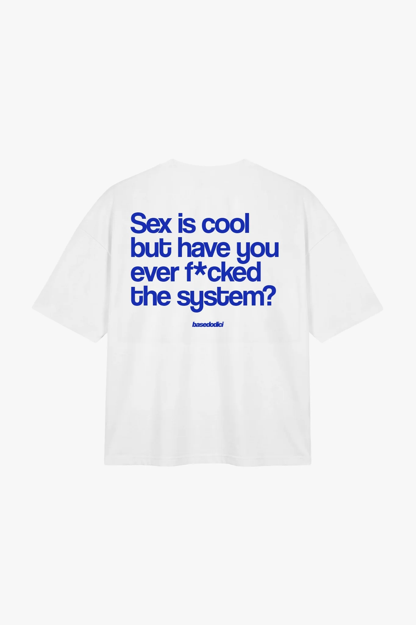 T-Shirt "COPY&PASTE" SexIsCool White/Blue