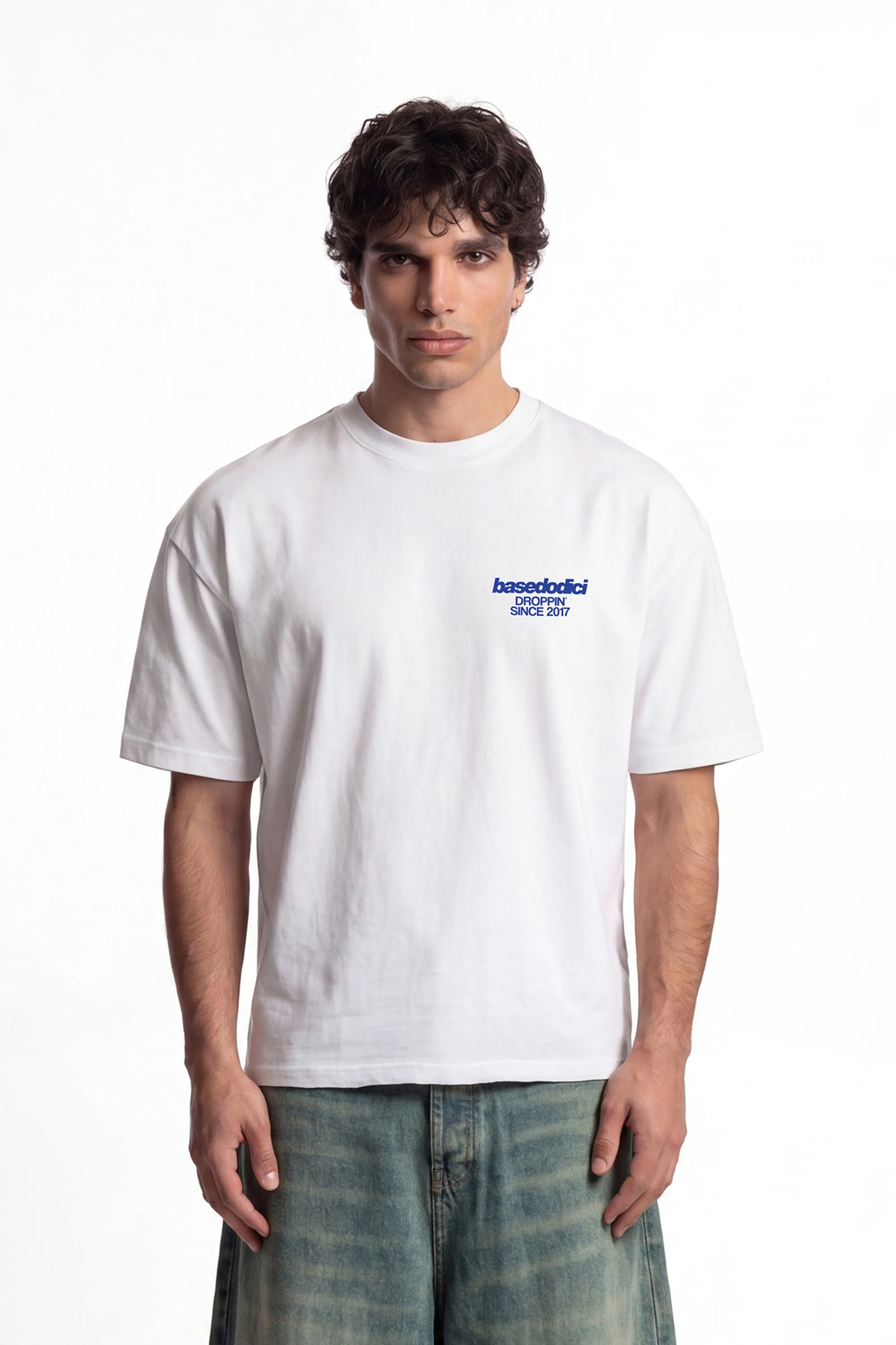 T-Shirt "COPY&PASTE" SexIsCool White/Blue - Image 3